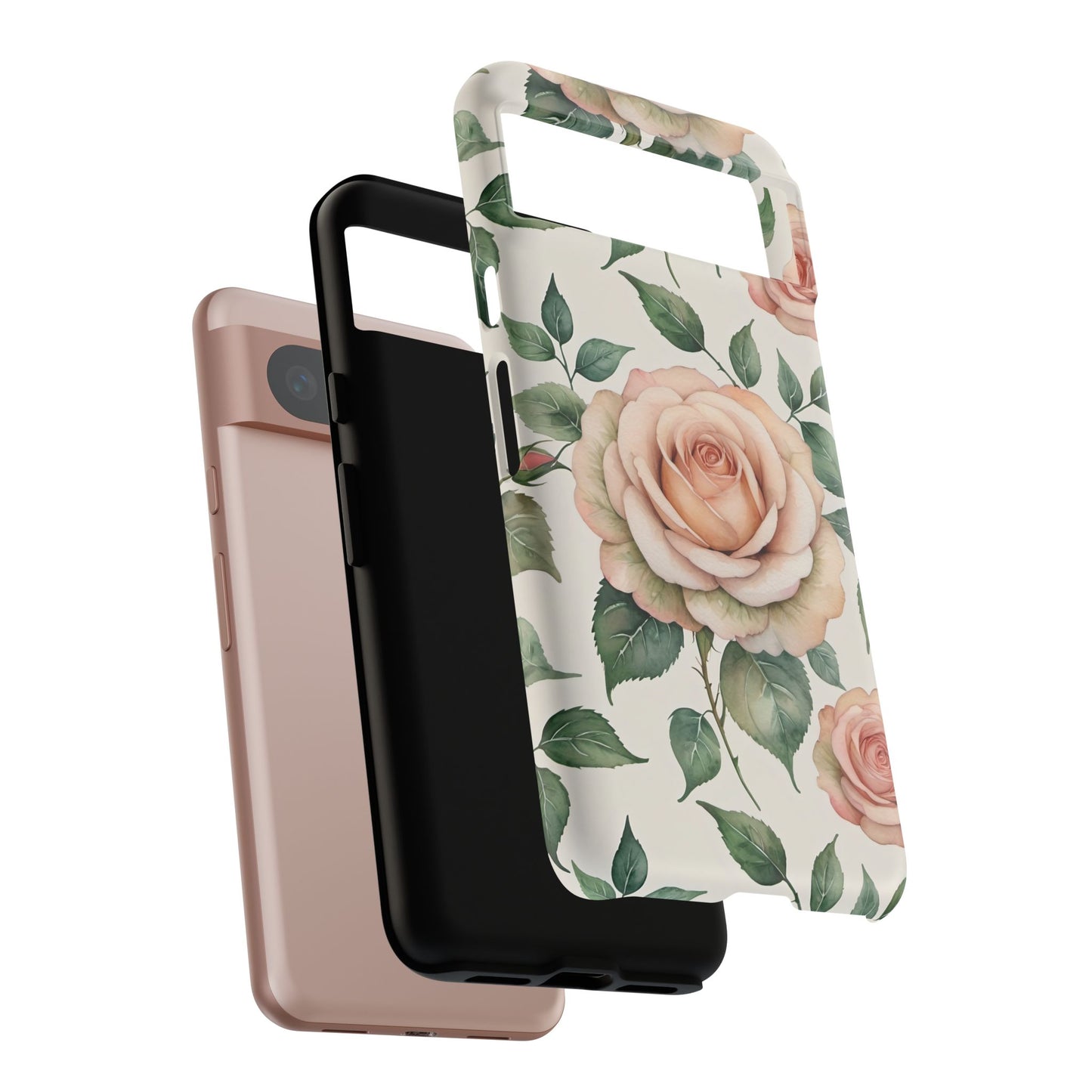 Watercolor Large Roses Tough Cases