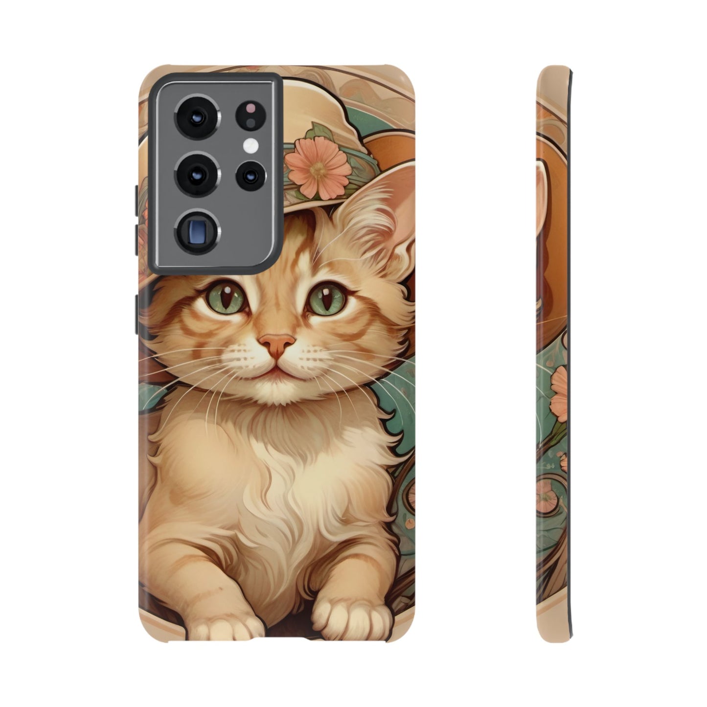 Alphonse Mucha Tough Phone Cases (A kitten)