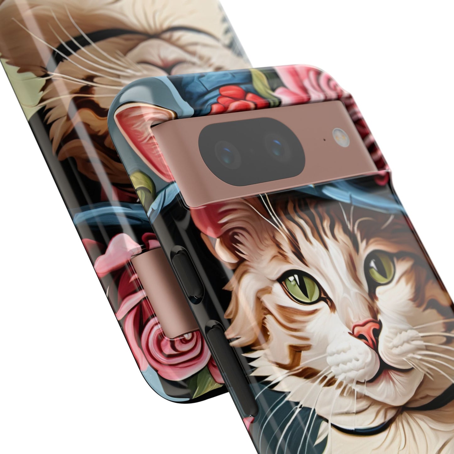Oil Painting Cat Tough Phone Cases (A Lady 2)