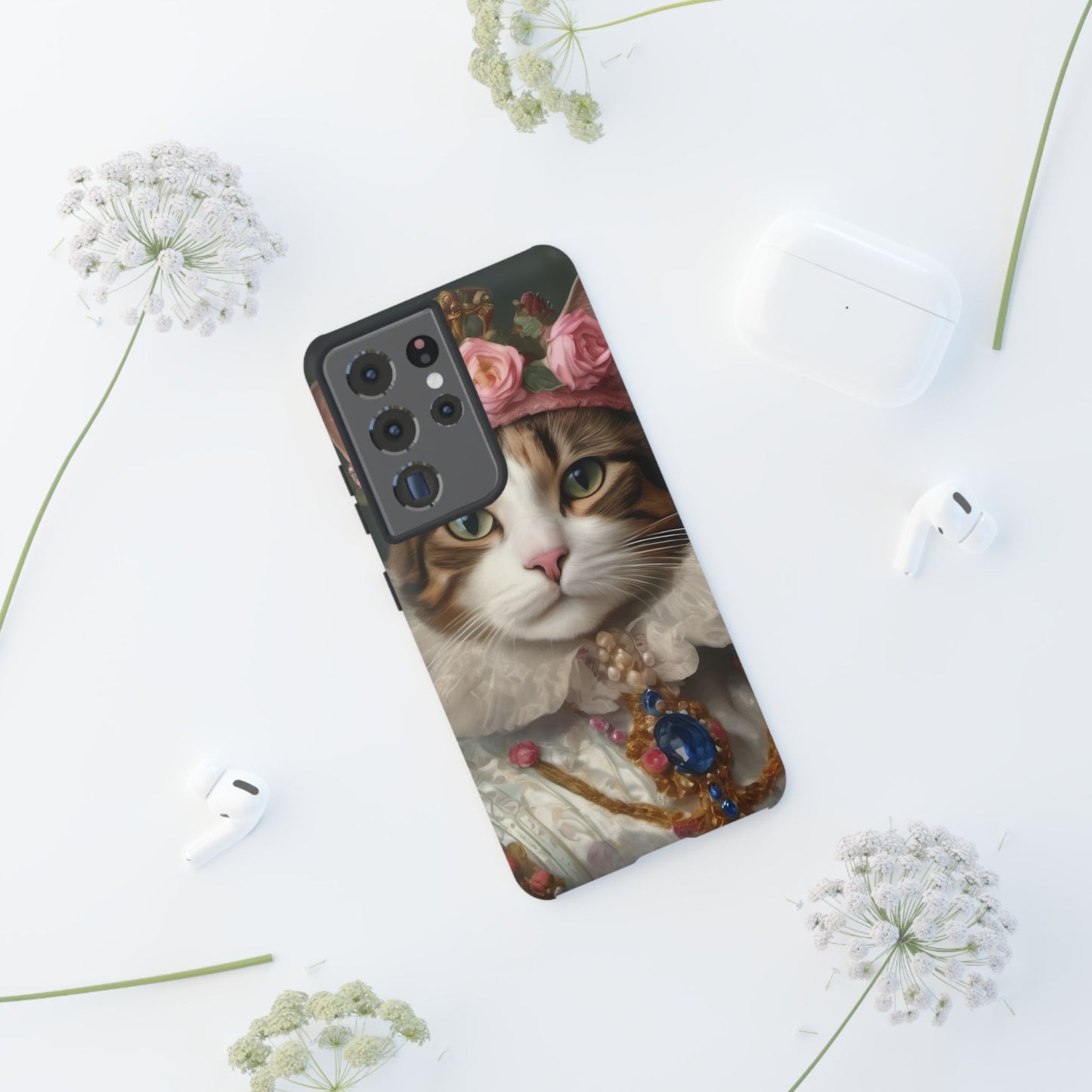 Rococo Cat Tough Phone Cases (A Queen)