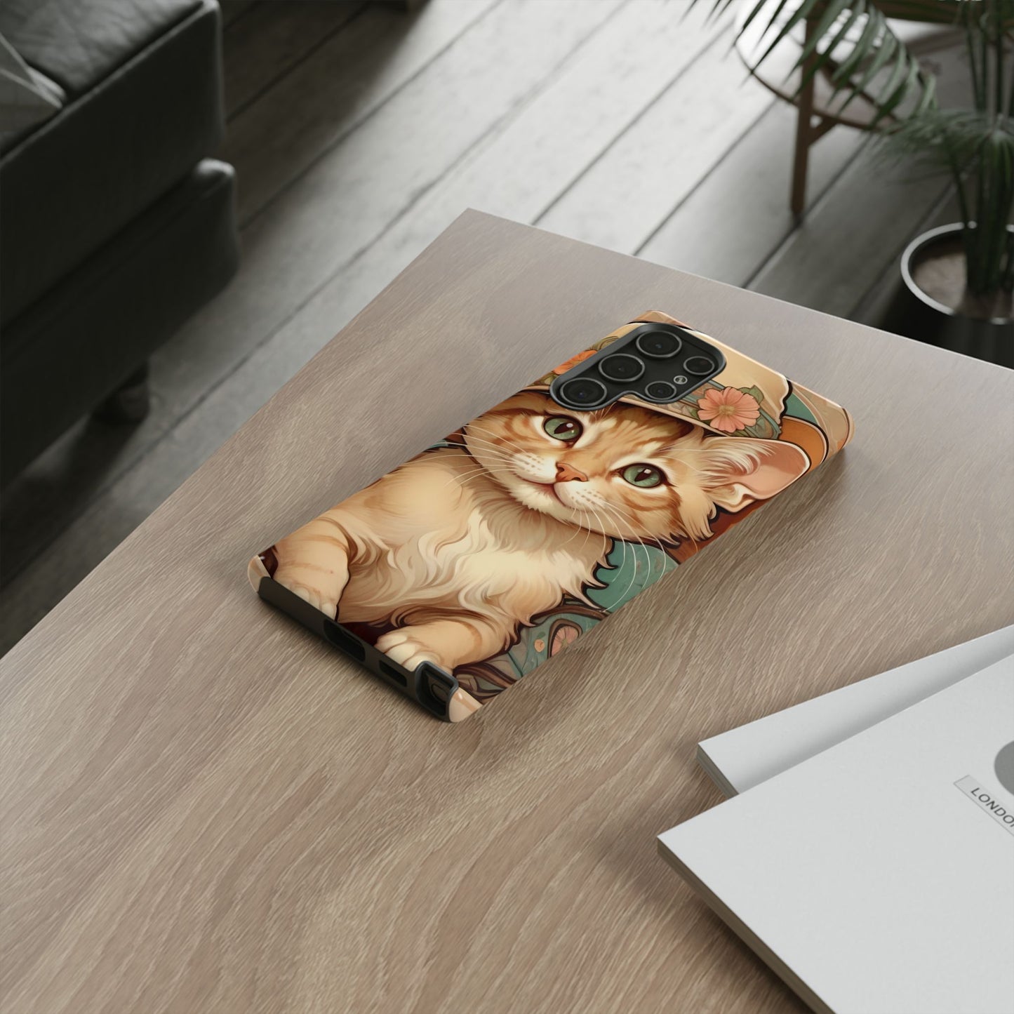 Alphonse Mucha Tough Phone Cases (A kitten)
