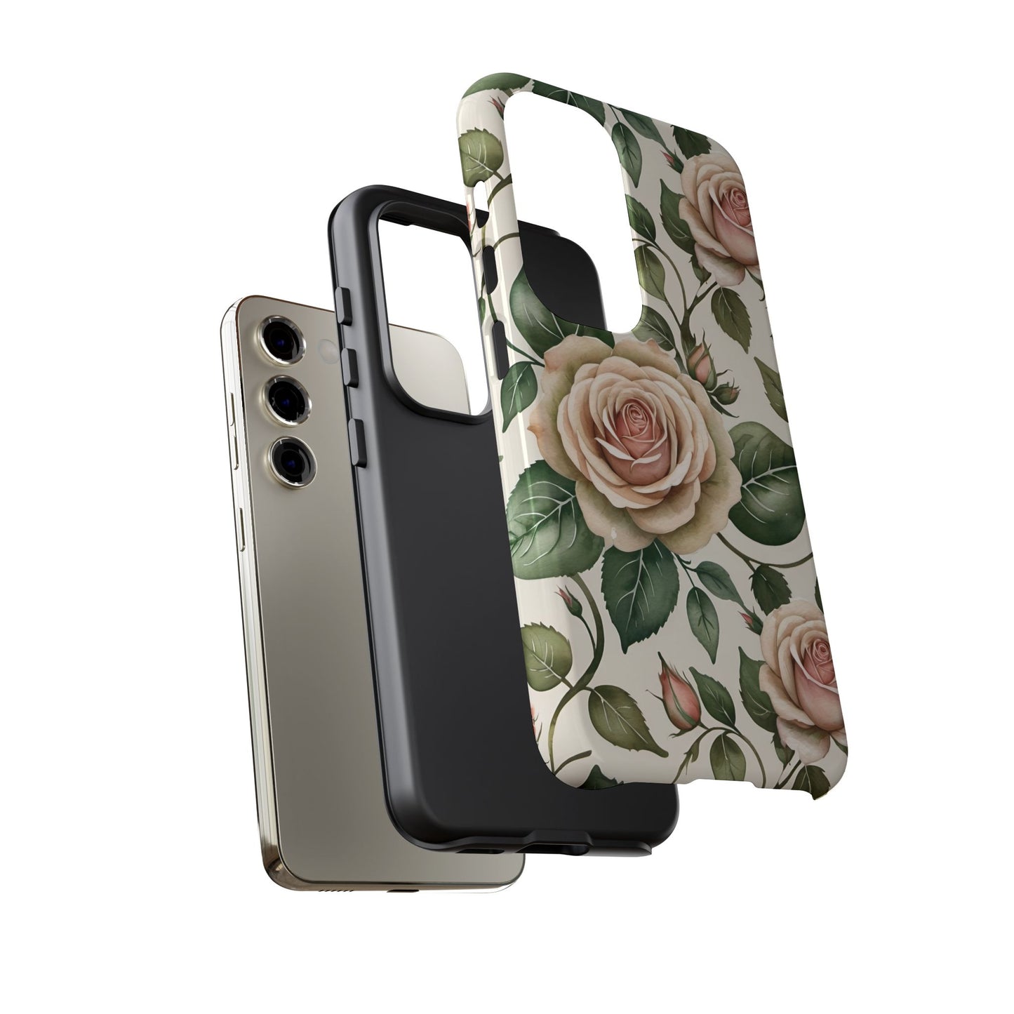 Watercolor Large Roses Tough Cases 2