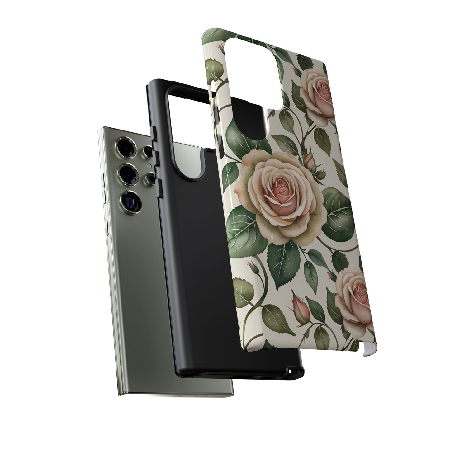 Watercolor Large Roses Tough Cases 2