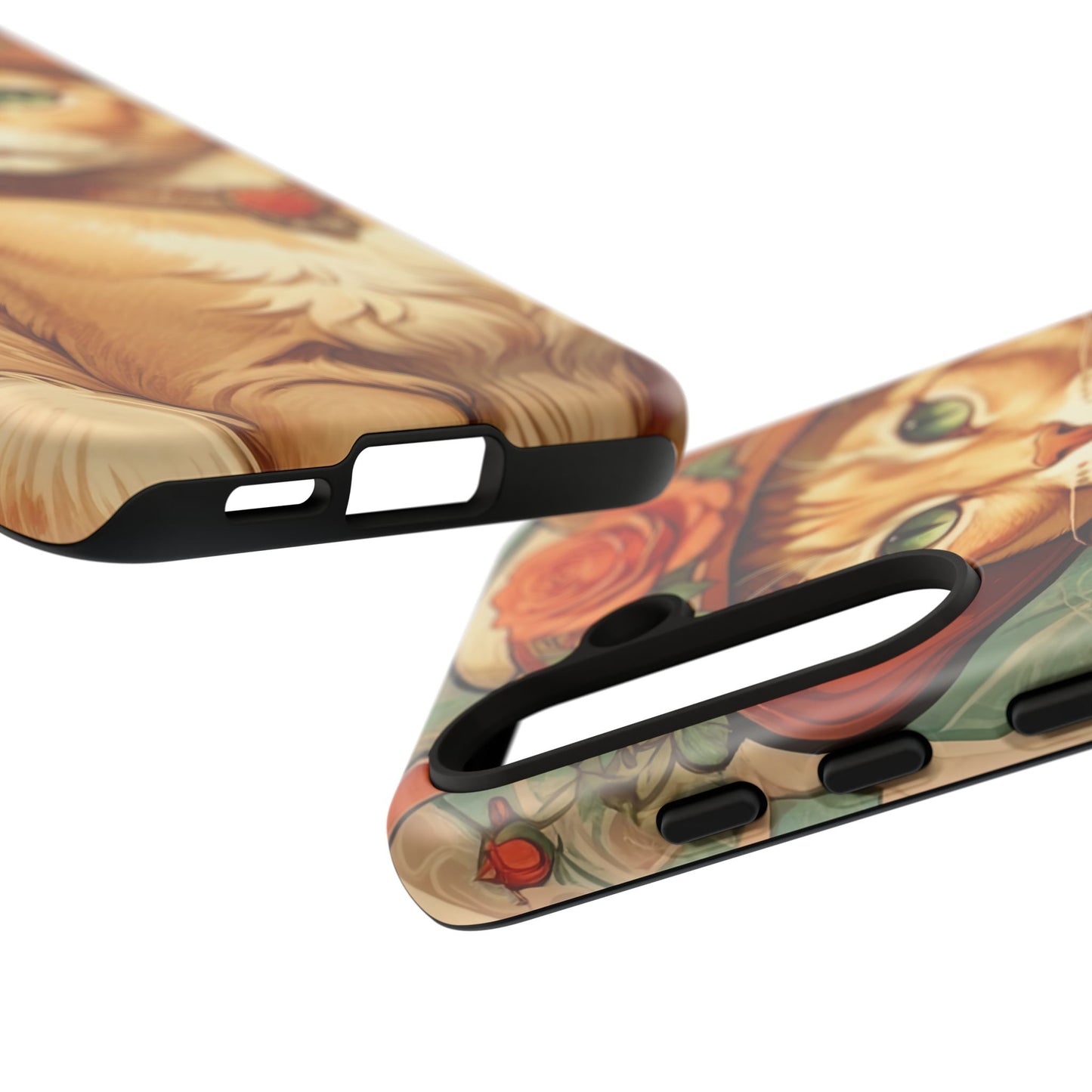 Alphonse Mucha Tough Phone Cases (A lady cat)