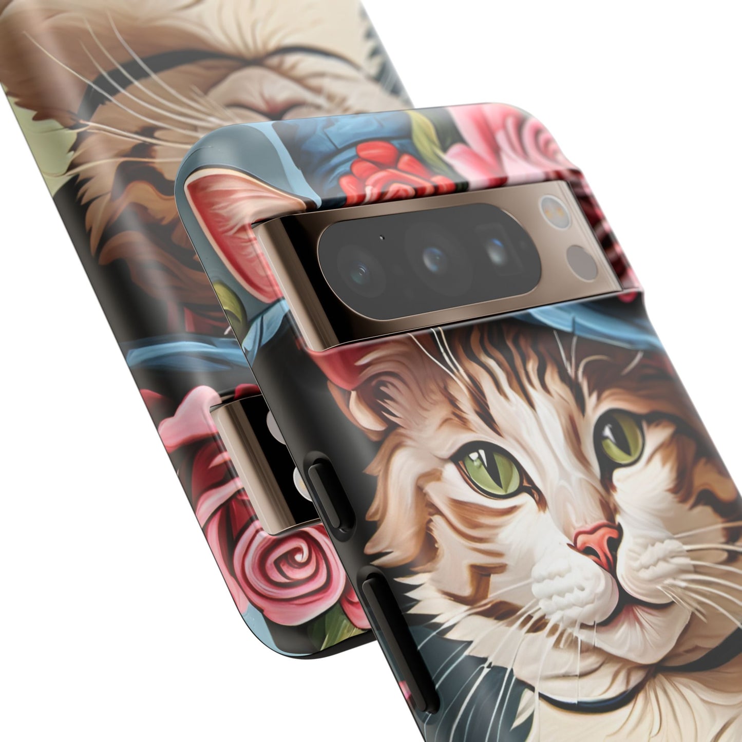 Oil Painting Cat Tough Phone Cases (A Lady 2)