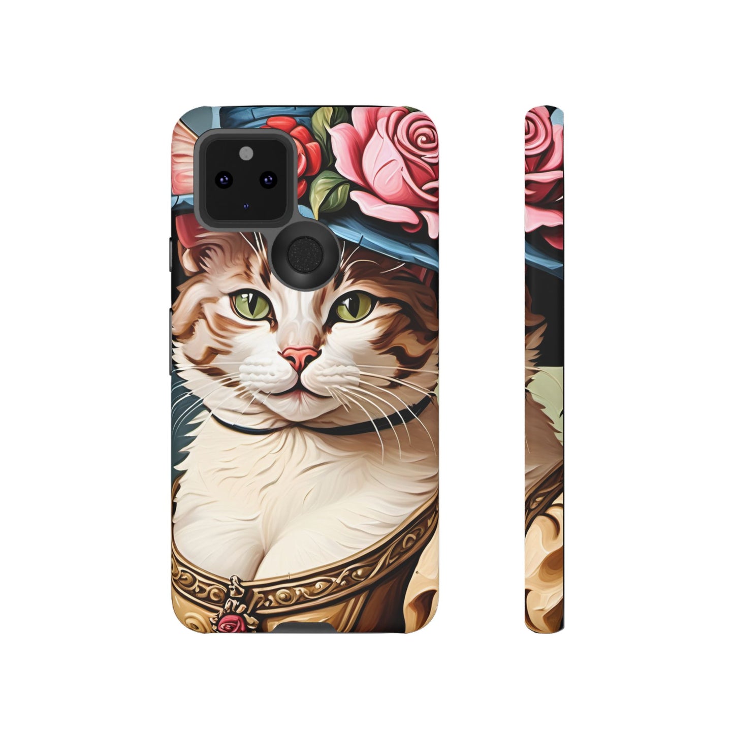 Oil Painting Cat Tough Phone Cases (A Lady 2)