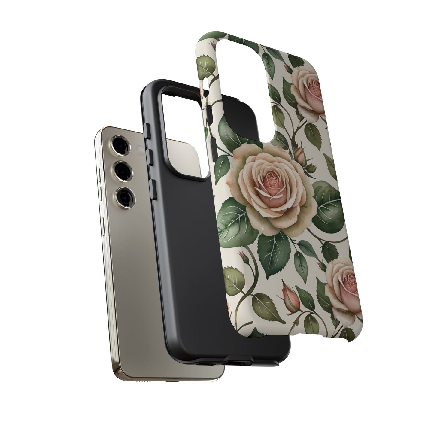 Watercolor Large Roses Tough Cases 2