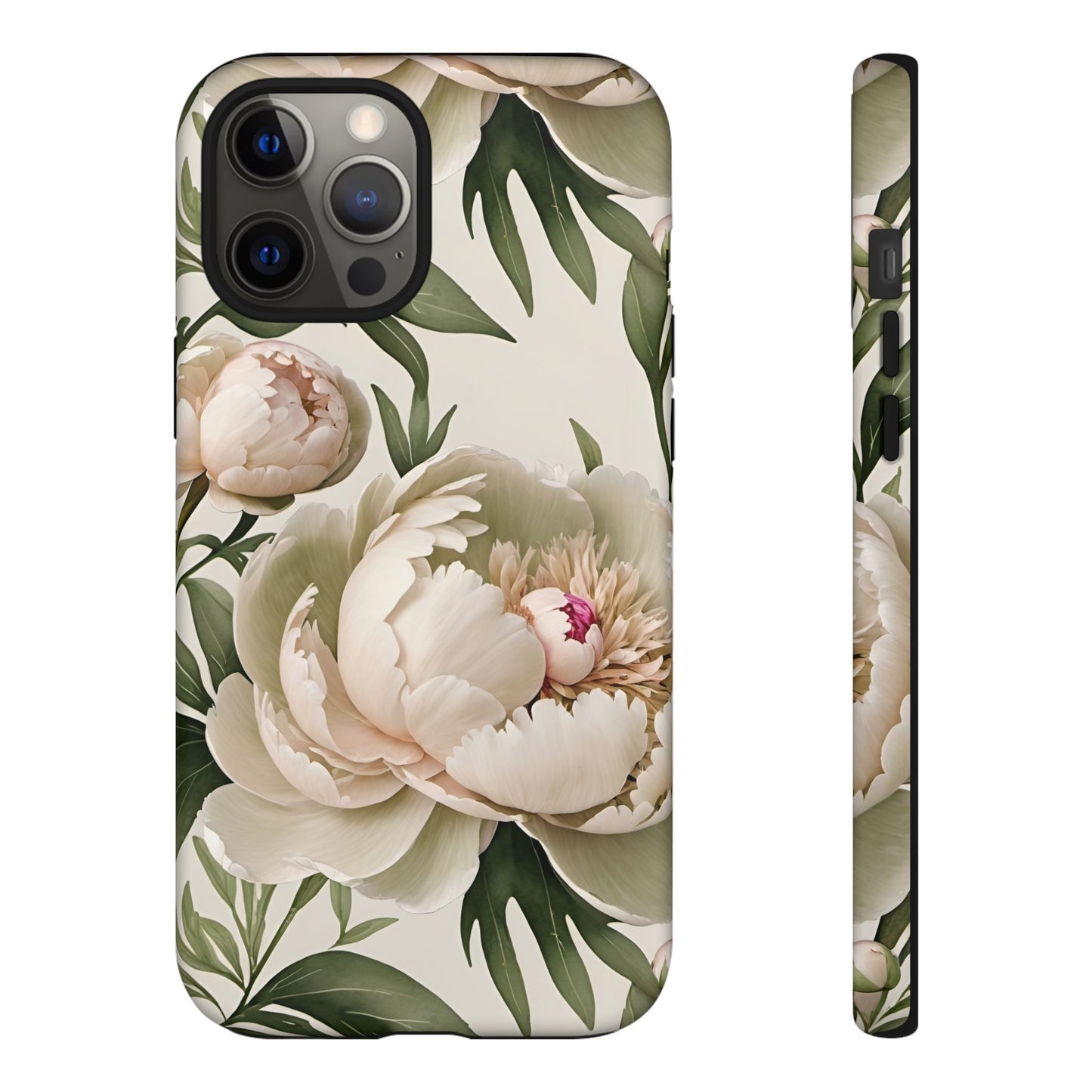 Watercolor Large Peonies Tough Cases