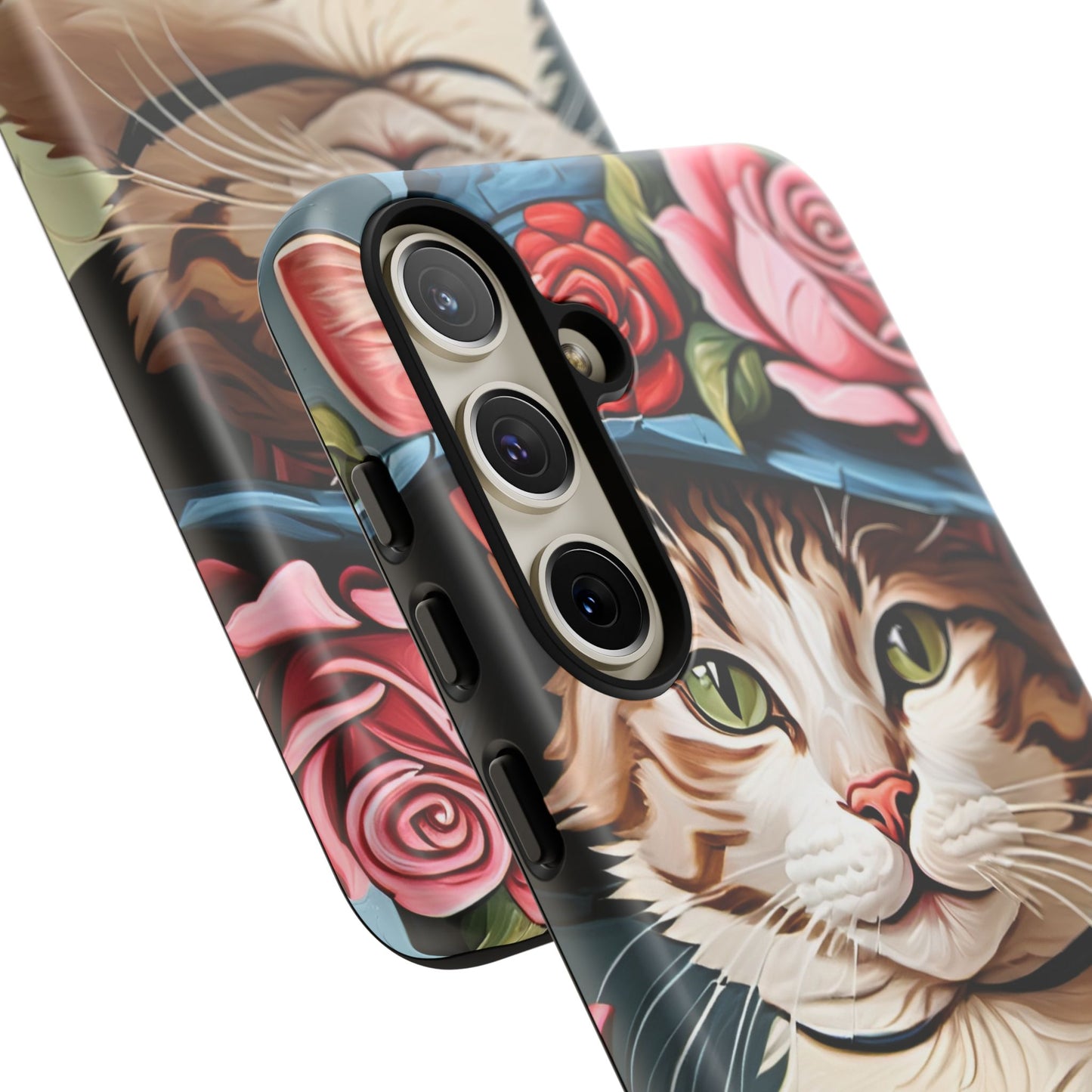 Oil Painting Cat Tough Phone Cases (A Lady 2)