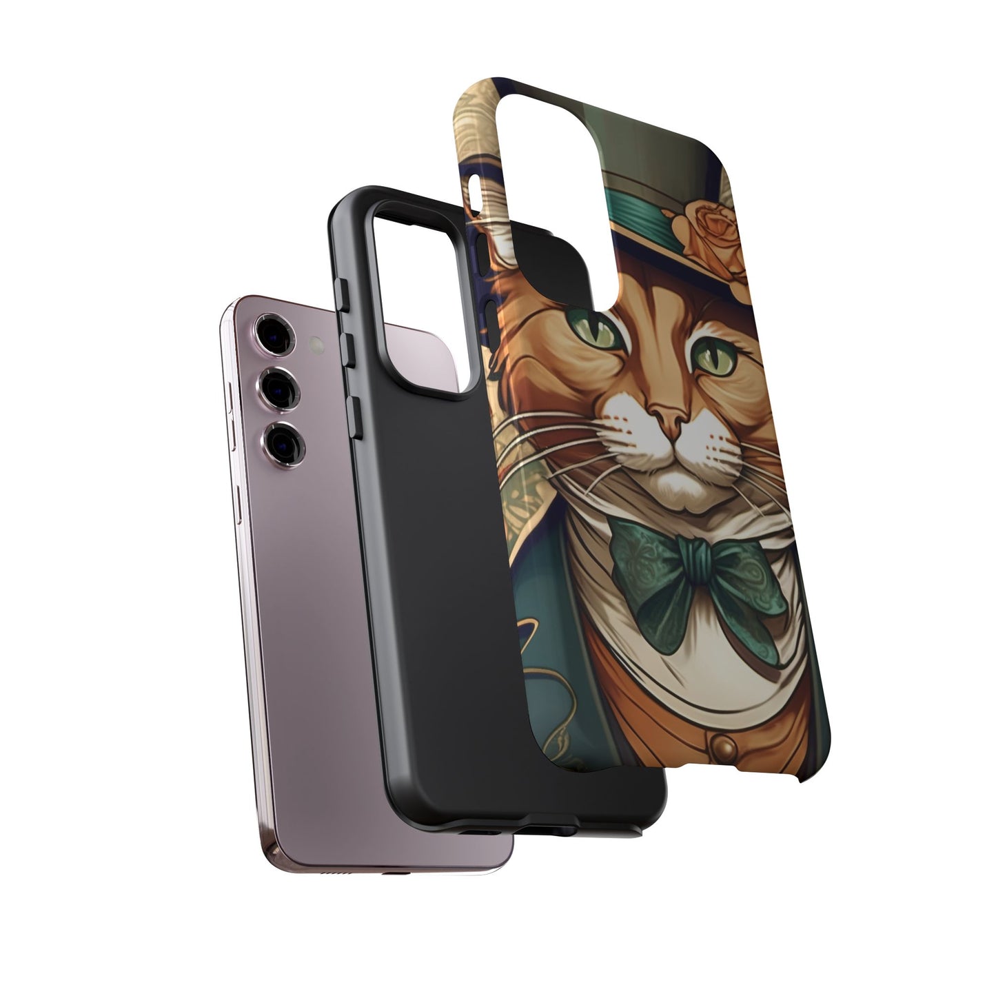 Alphonse Mucha Tough Phone Cases (A gentleman cat)