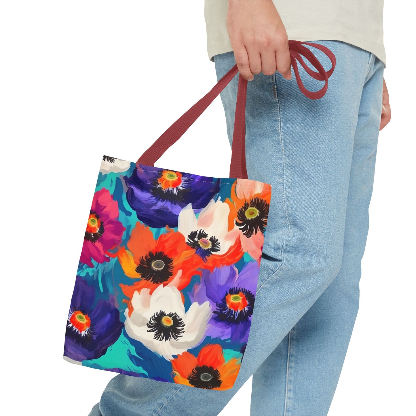 Fauvism inspired Colorful Anemones Tote Bag