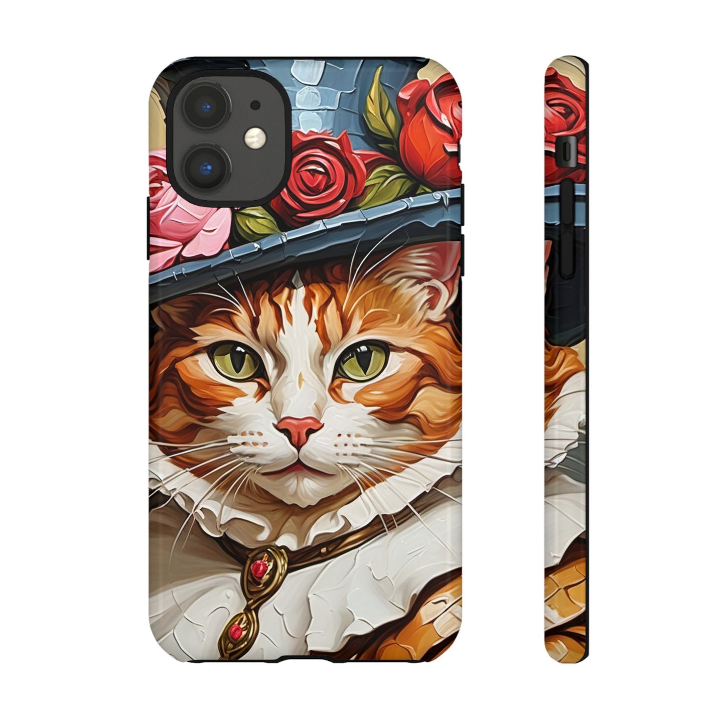 Oil Painting Cat Tough Phone Cases (A Gentleman)