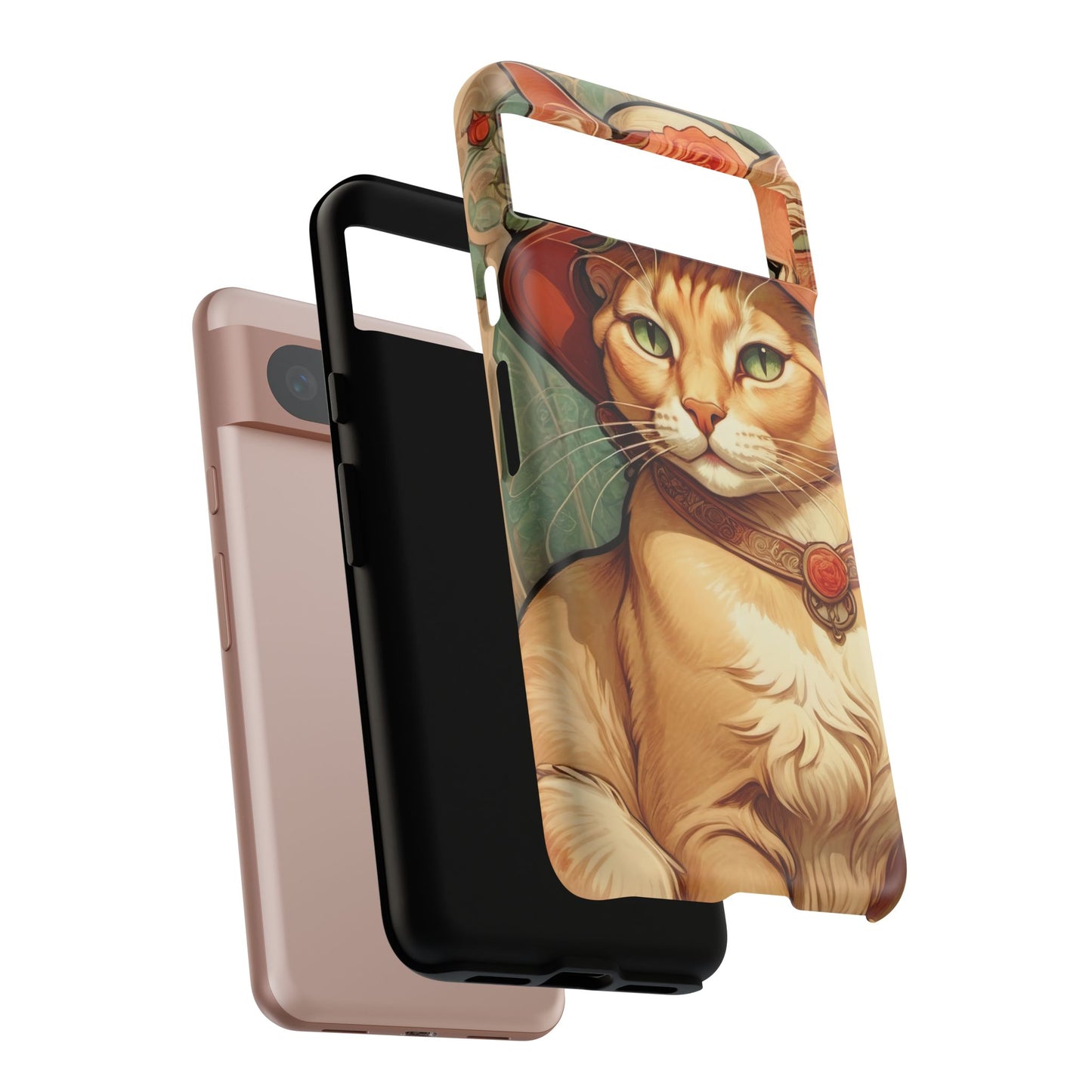 Alphonse Mucha Tough Phone Cases (A lady cat)
