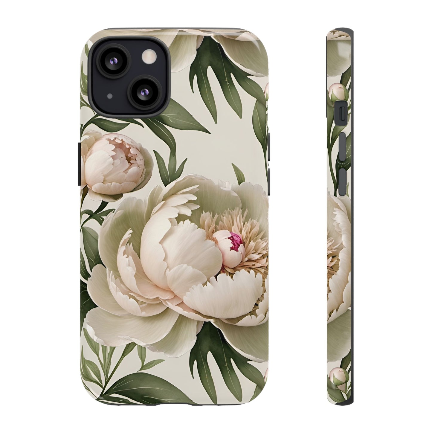 Watercolor Large Peonies Tough Cases