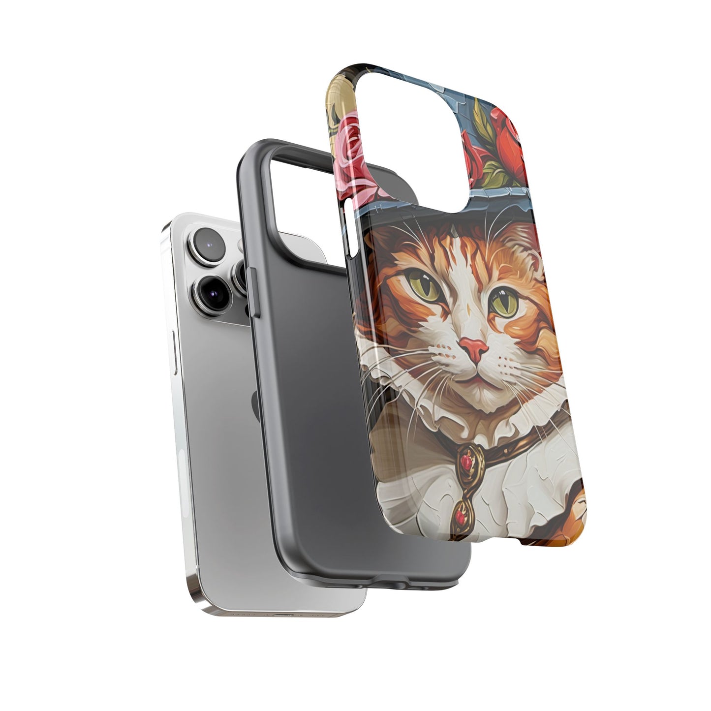 Oil Painting Cat Tough Phone Cases (A Gentleman)