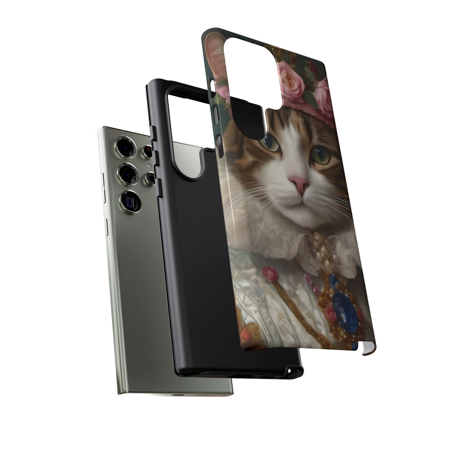 Rococo Cat Tough Phone Cases (A Queen)