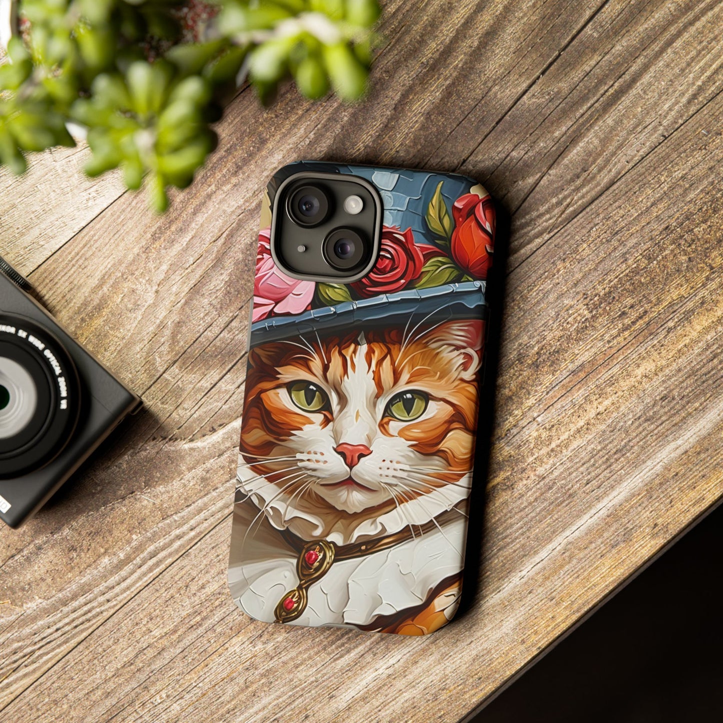 Oil Painting Cat Tough Phone Cases (A Gentleman)