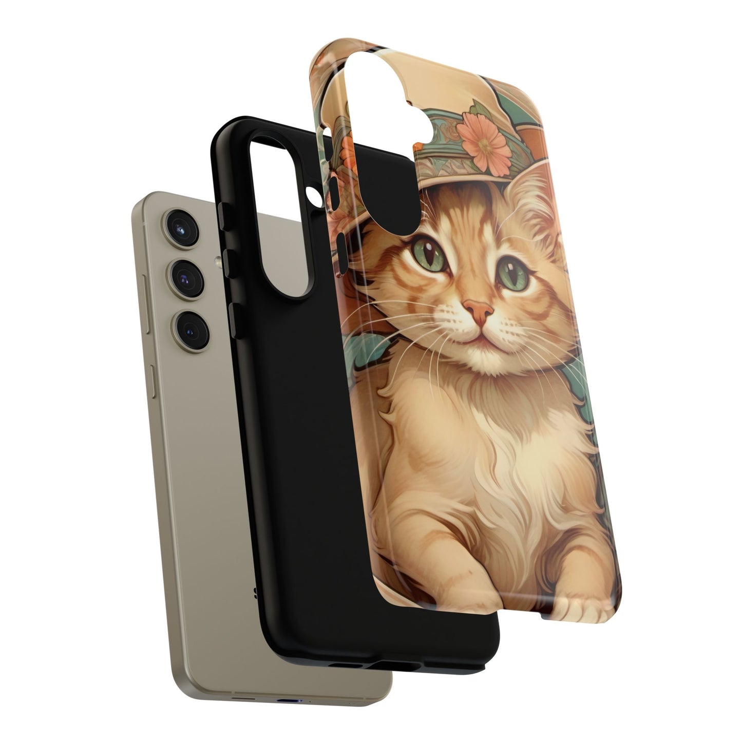 Alphonse Mucha Tough Phone Cases (A kitten)