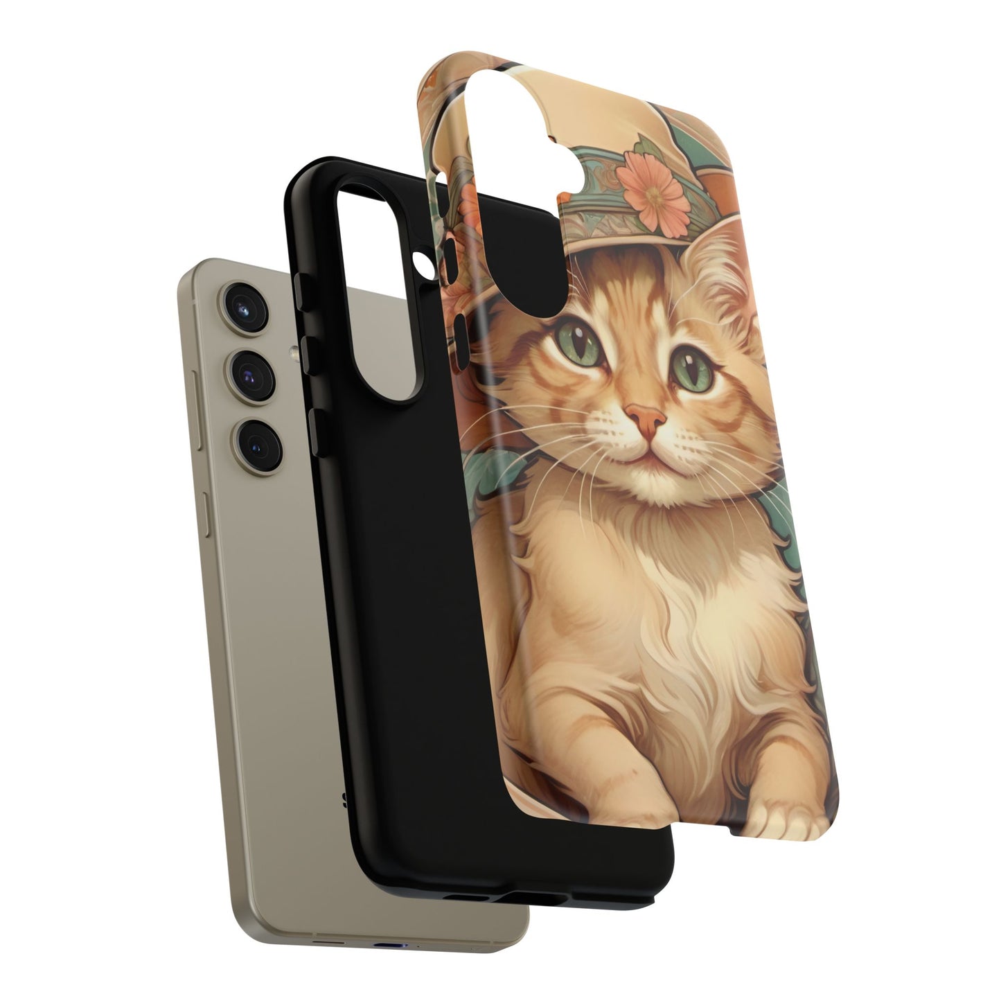 Alphonse Mucha Tough Phone Cases (A kitten)