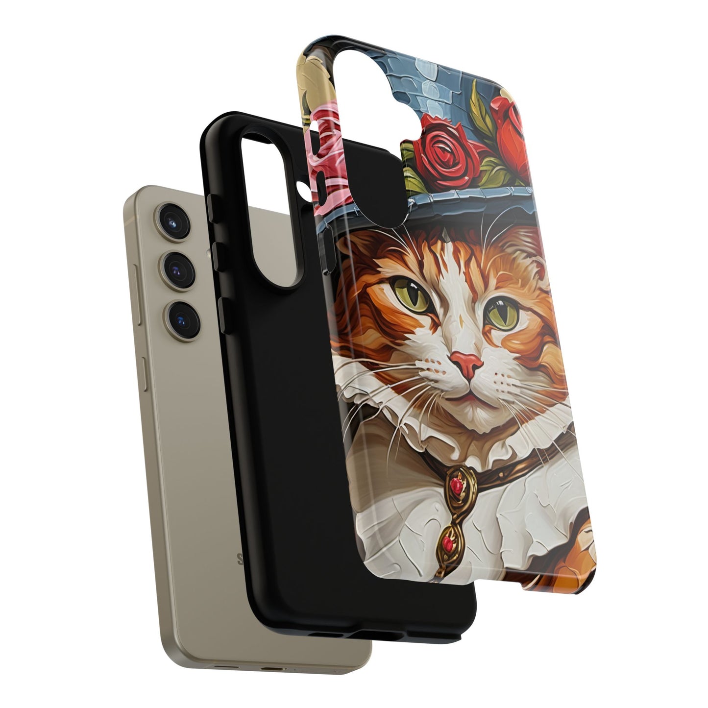 Oil Painting Cat Tough Phone Cases (A Gentleman)