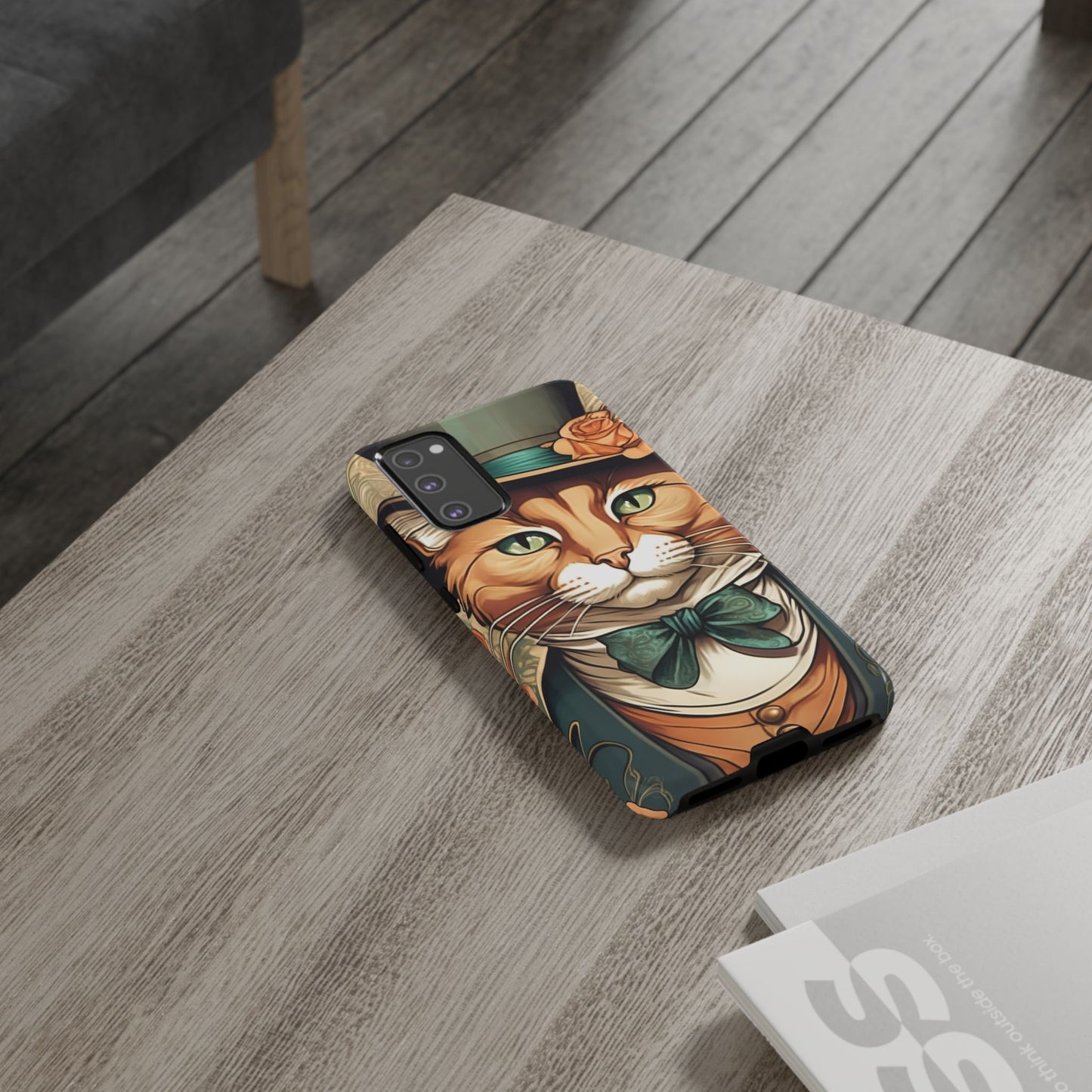 Alphonse Mucha Tough Phone Cases (A gentleman cat)