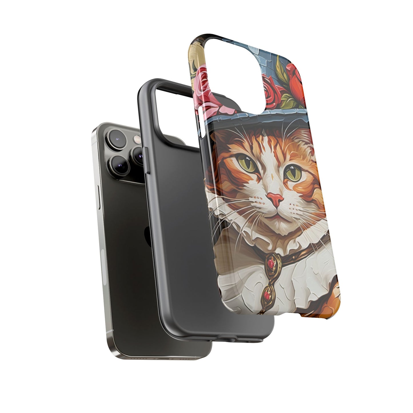 Oil Painting Cat Tough Phone Cases (A Gentleman)
