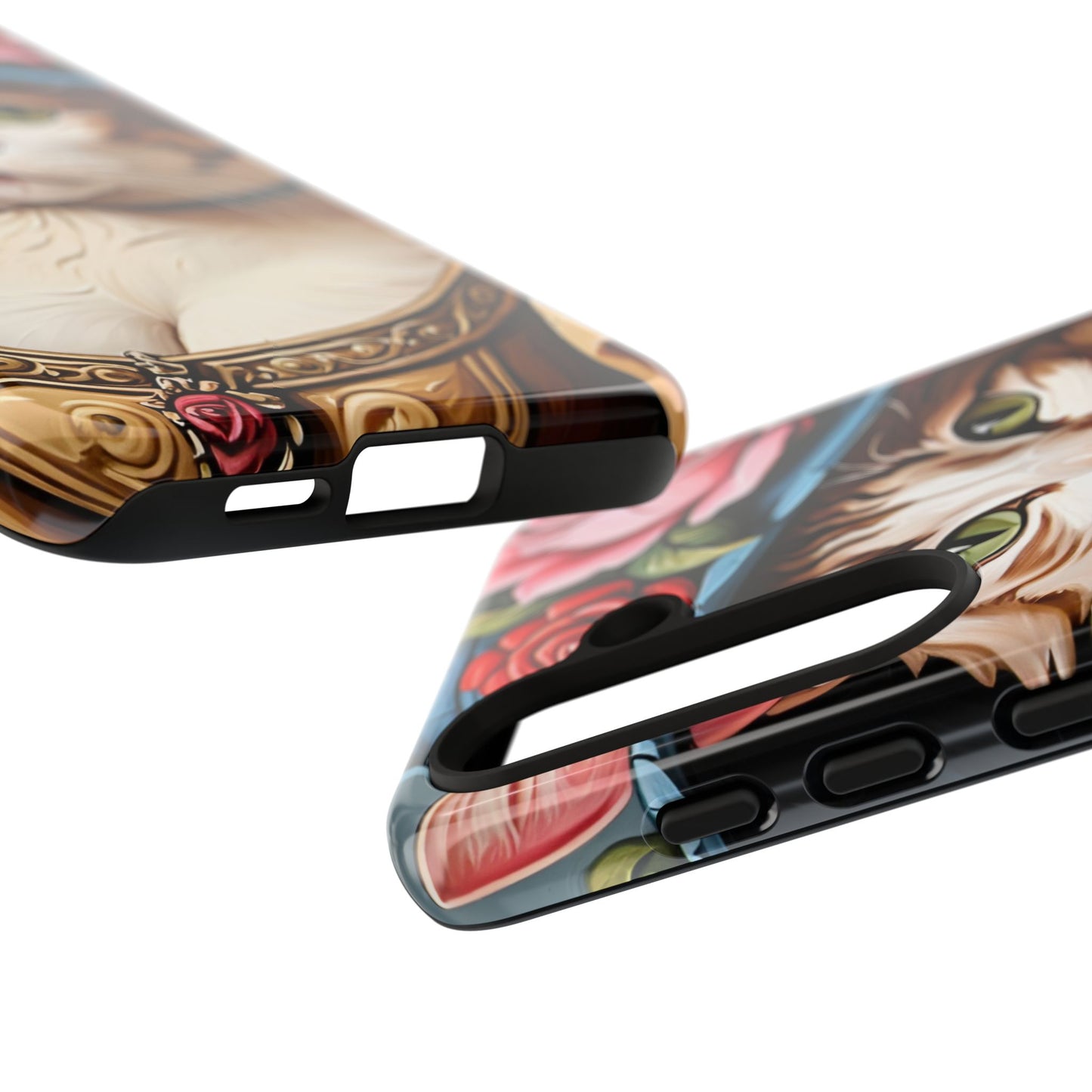 Oil Painting Cat Tough Phone Cases (A Lady 2)