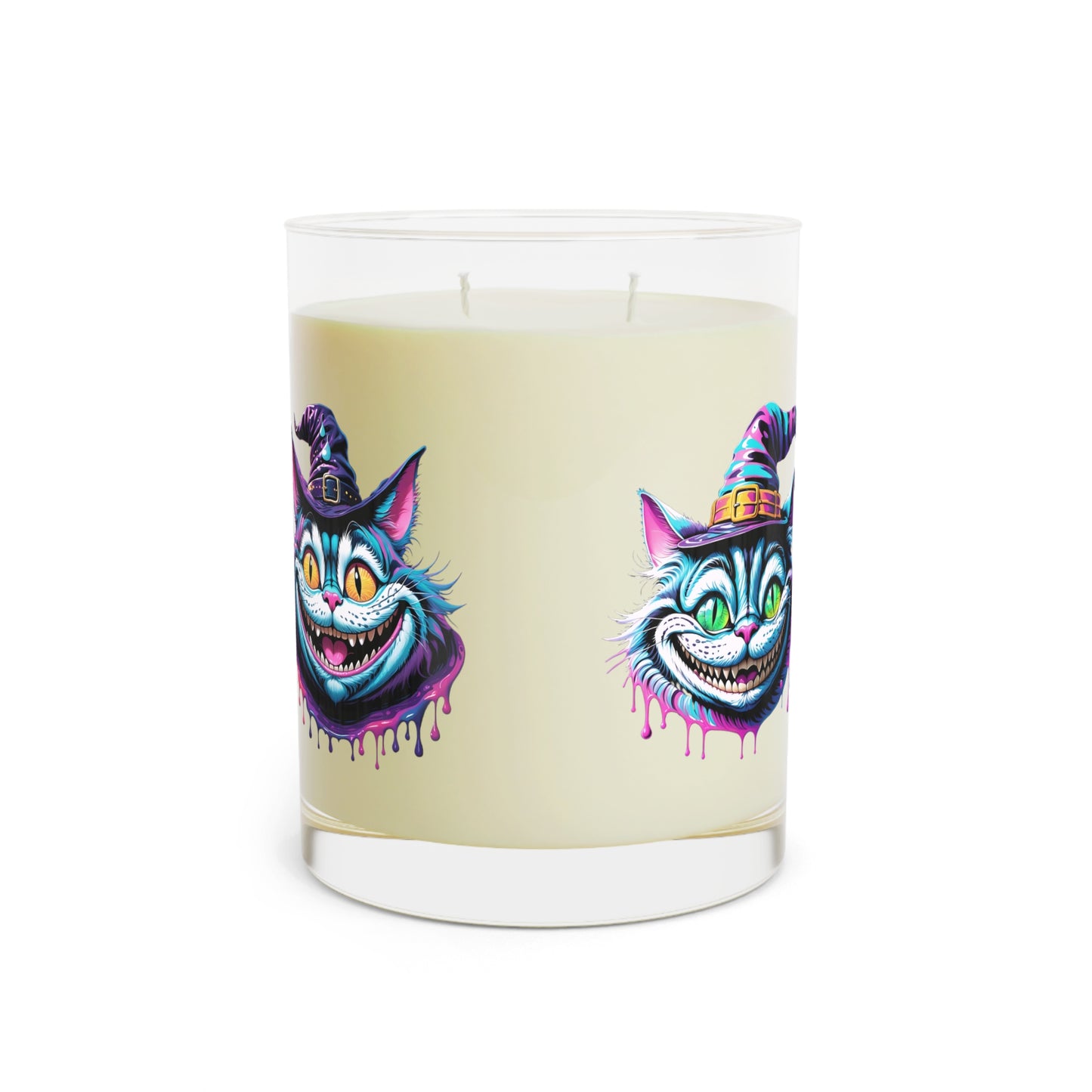 Halloween Cheshire Cat Scented Candle - Full Glass, 11oz