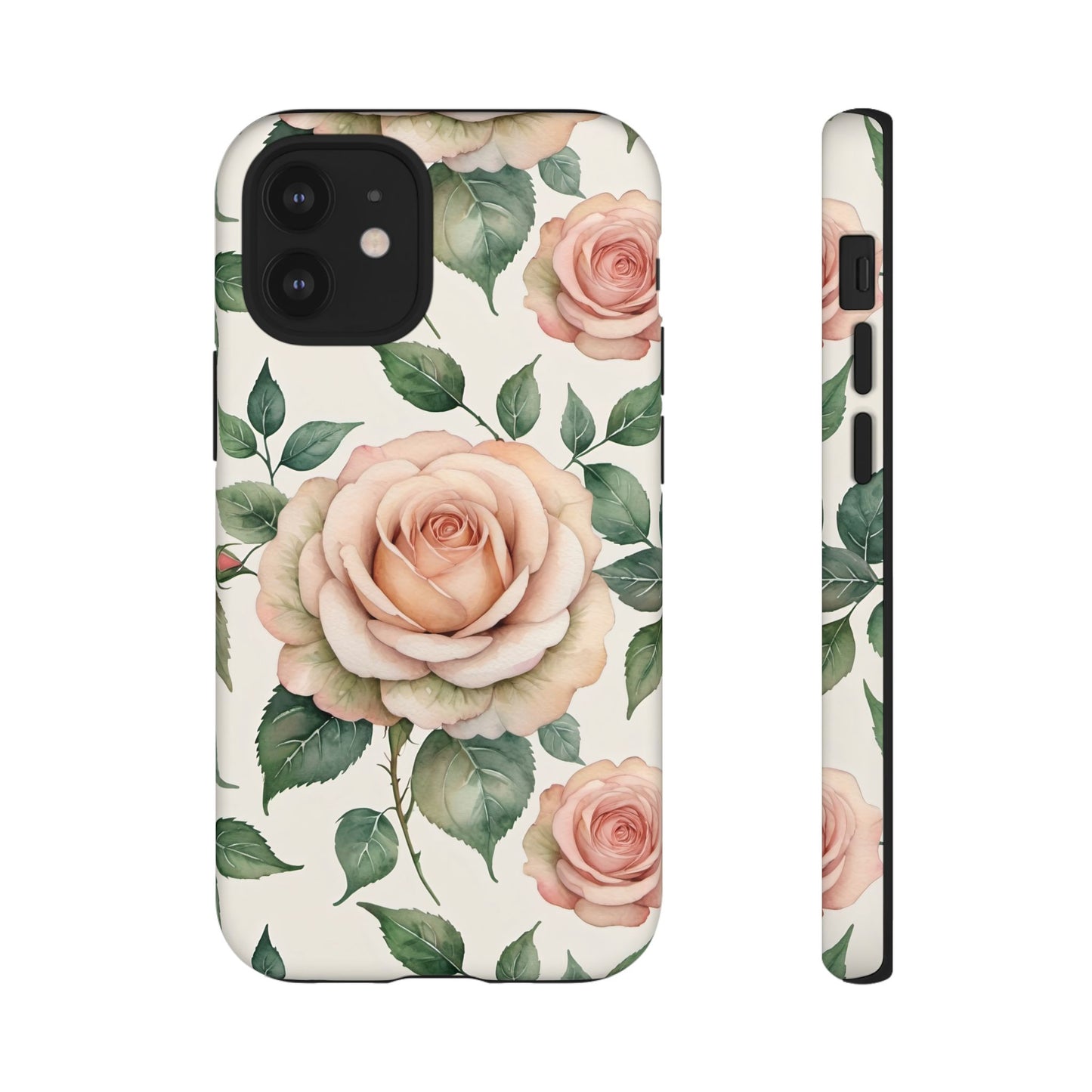 Watercolor Large Roses Tough Cases