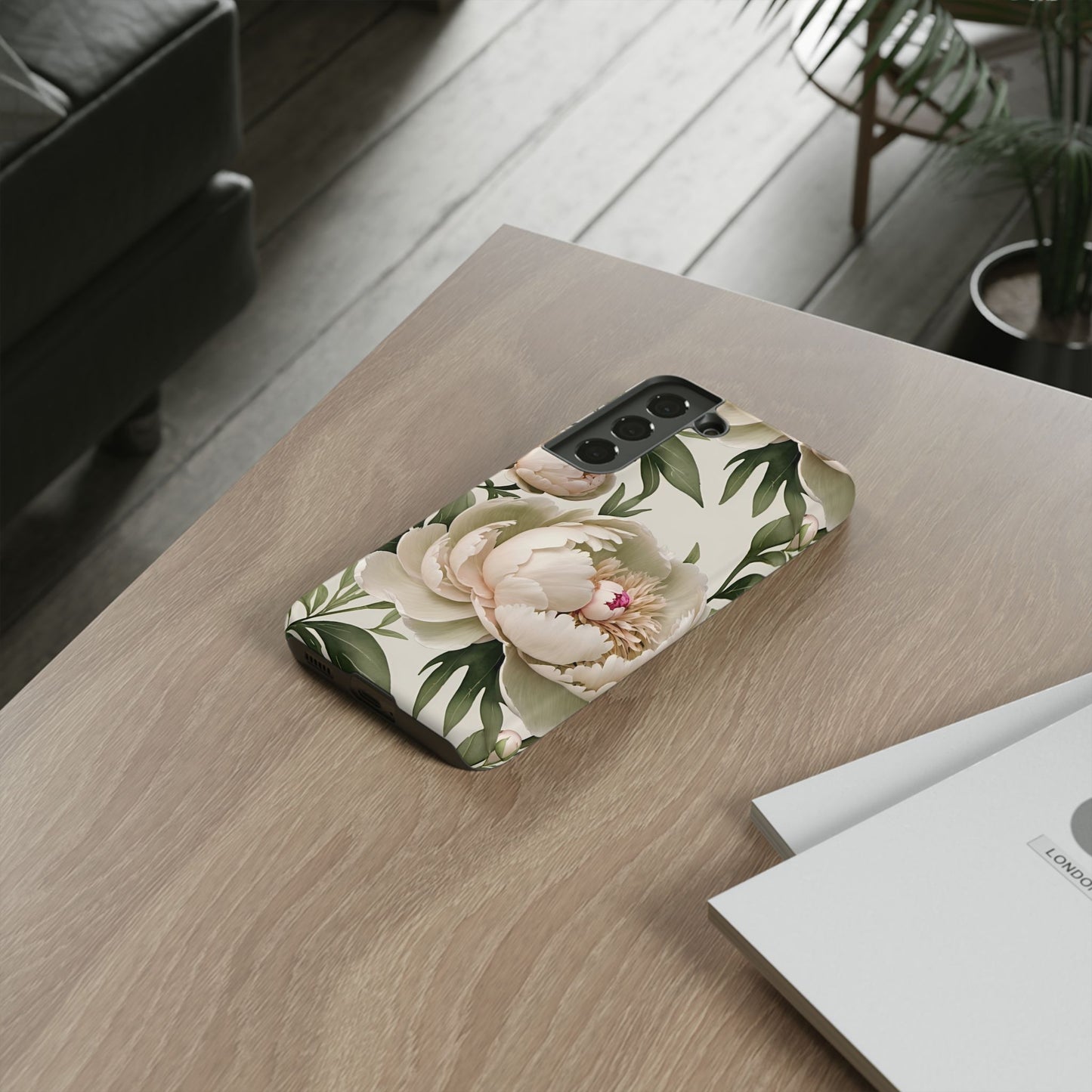 Watercolor Large Peonies Tough Cases