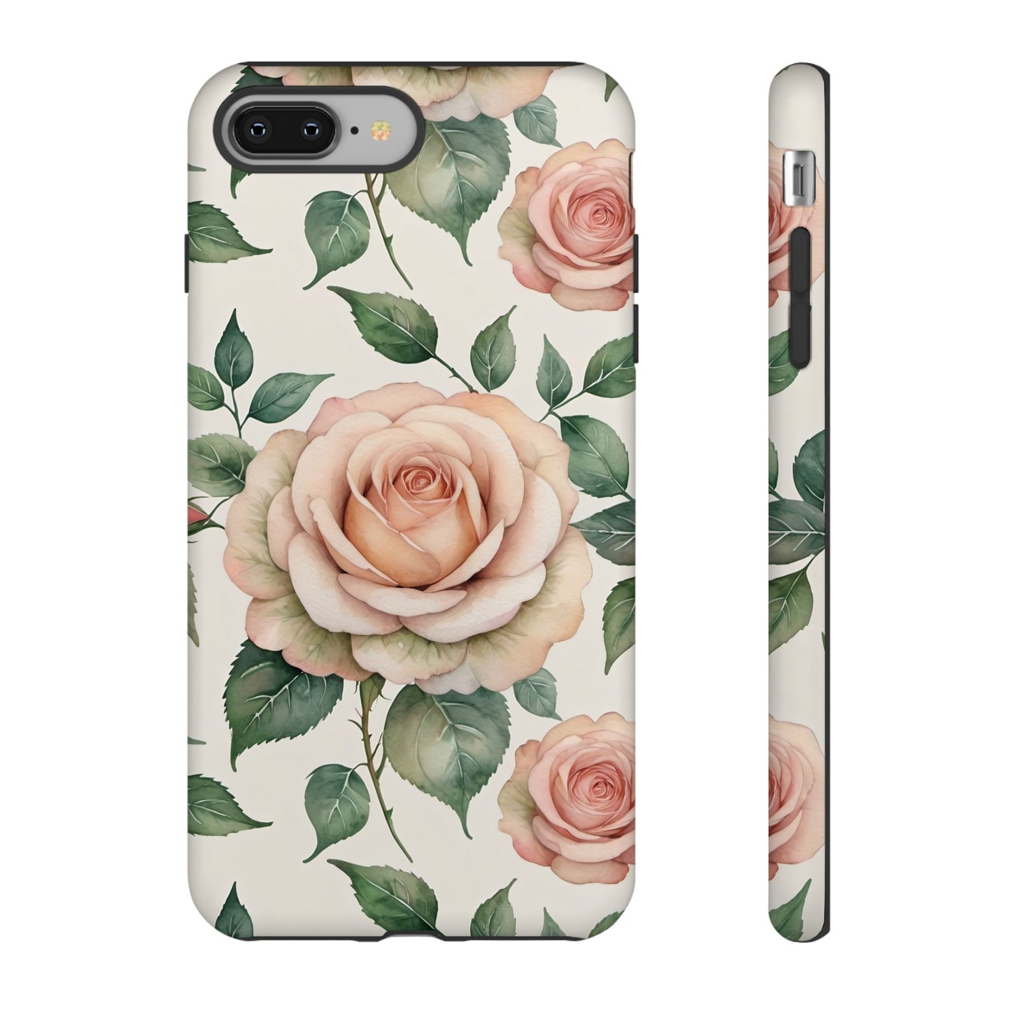Watercolor Large Roses Tough Cases