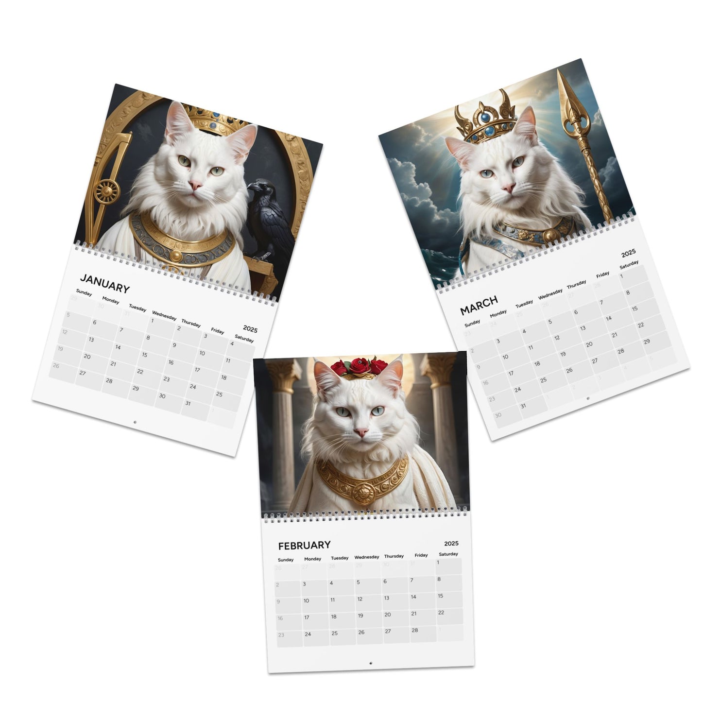 Cats of Olympus Calendar (2025)