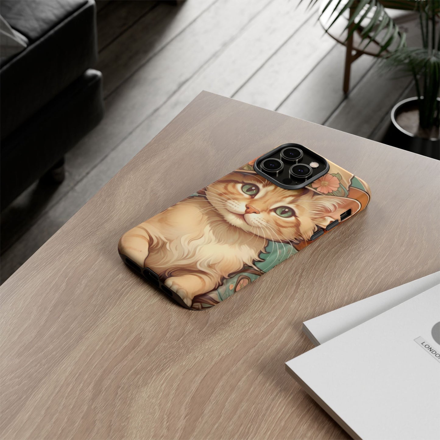 Alphonse Mucha Tough Phone Cases (A kitten)
