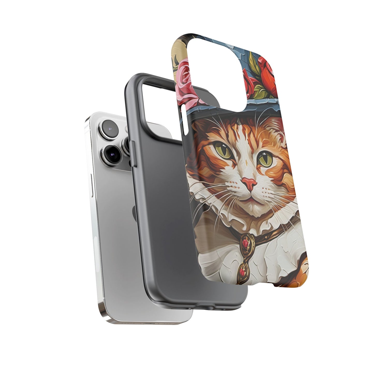 Oil Painting Cat Tough Phone Cases (A Gentleman)