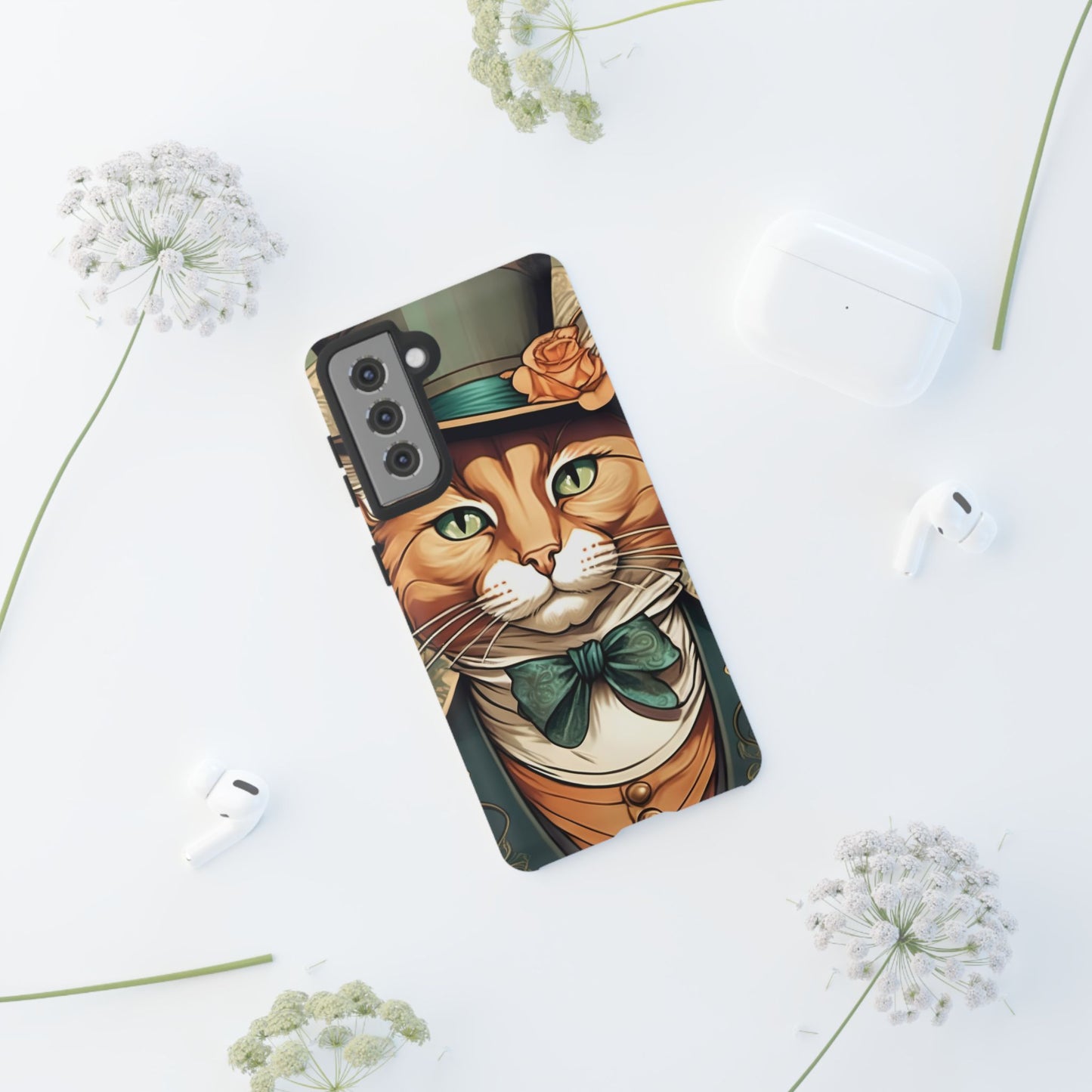 Alphonse Mucha Tough Phone Cases (A gentleman cat)