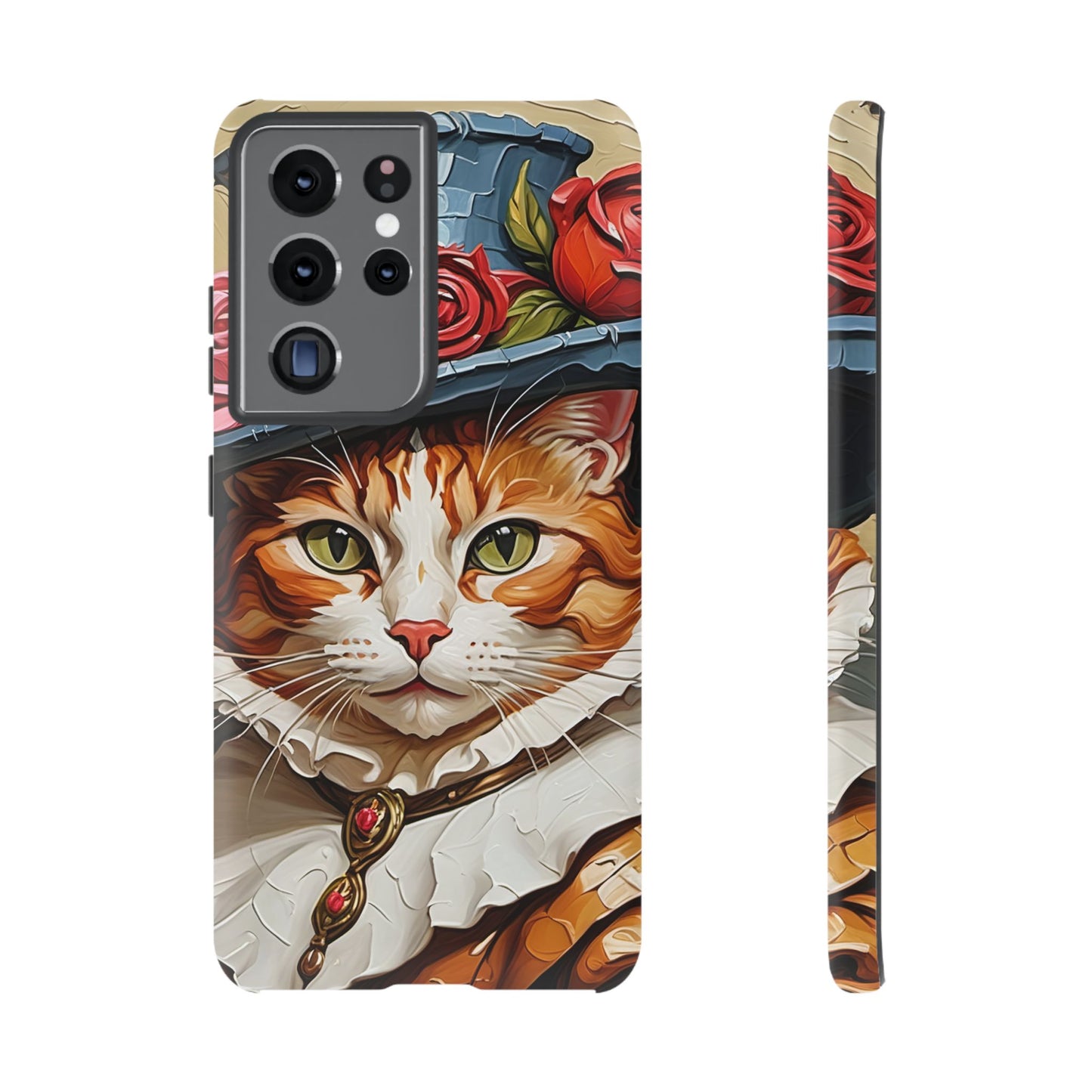 Oil Painting Cat Tough Phone Cases (A Gentleman)