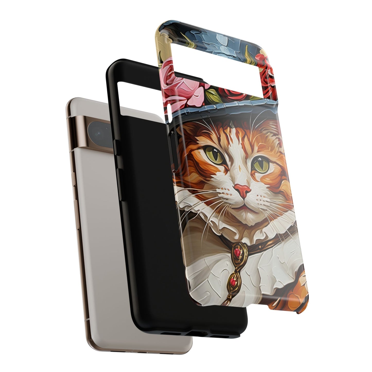 Oil Painting Cat Tough Phone Cases (A Gentleman)