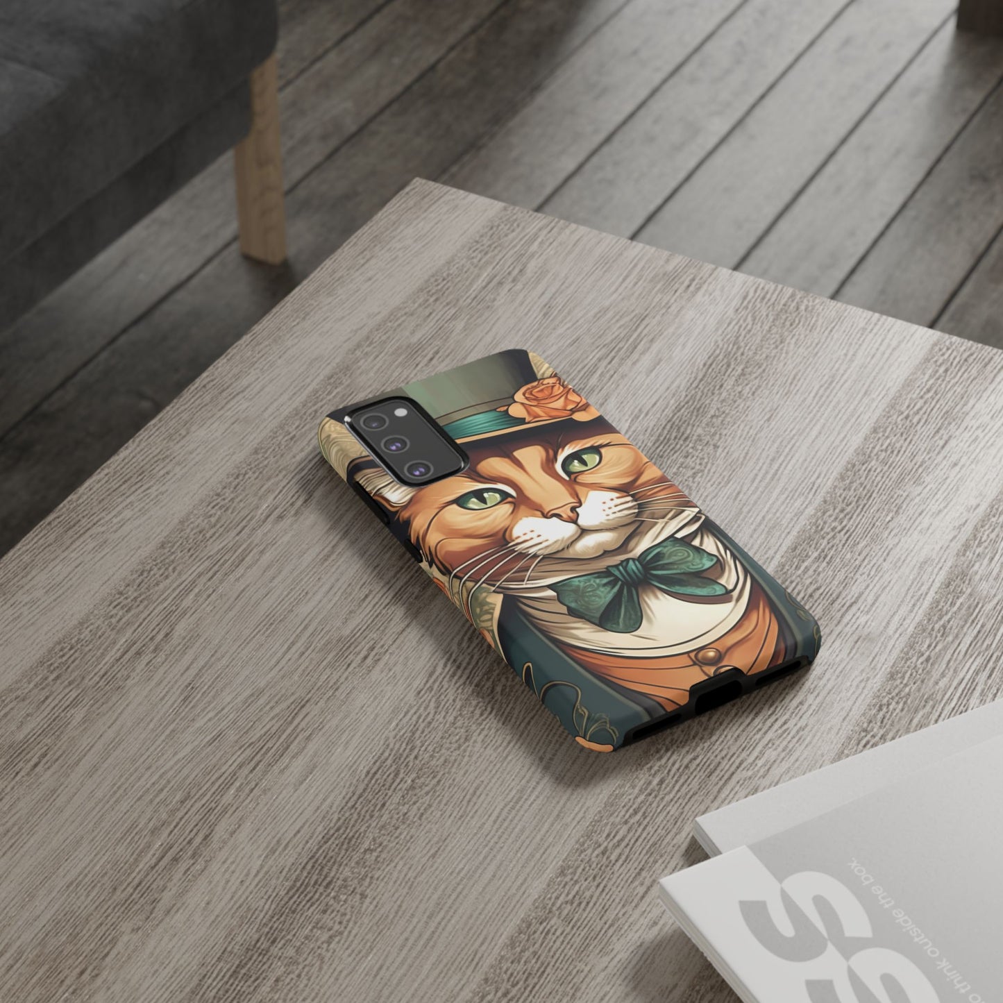 Alphonse Mucha Tough Phone Cases (A gentleman cat)