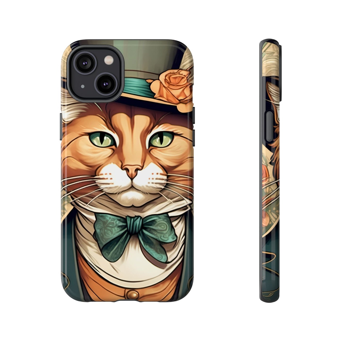 Alphonse Mucha Tough Phone Cases (A gentleman cat)