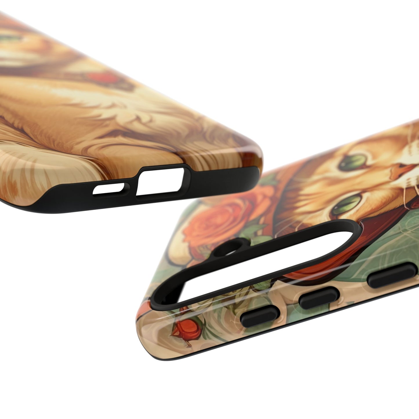 Alphonse Mucha Tough Phone Cases (A lady cat)
