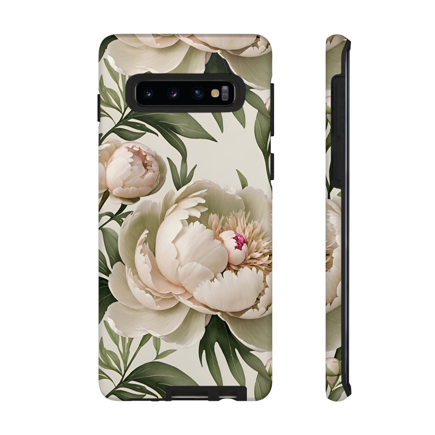 Watercolor Large Peonies Tough Cases