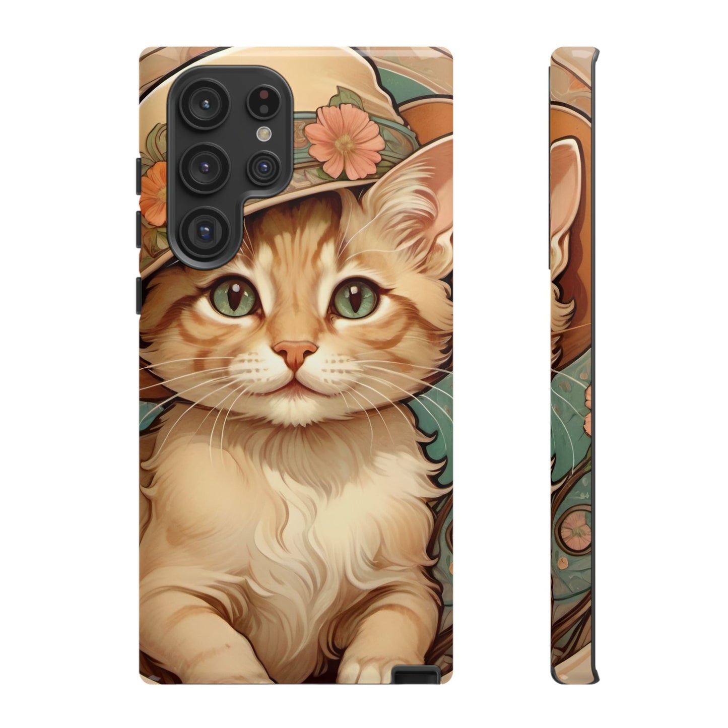 Alphonse Mucha Tough Phone Cases (A kitten)
