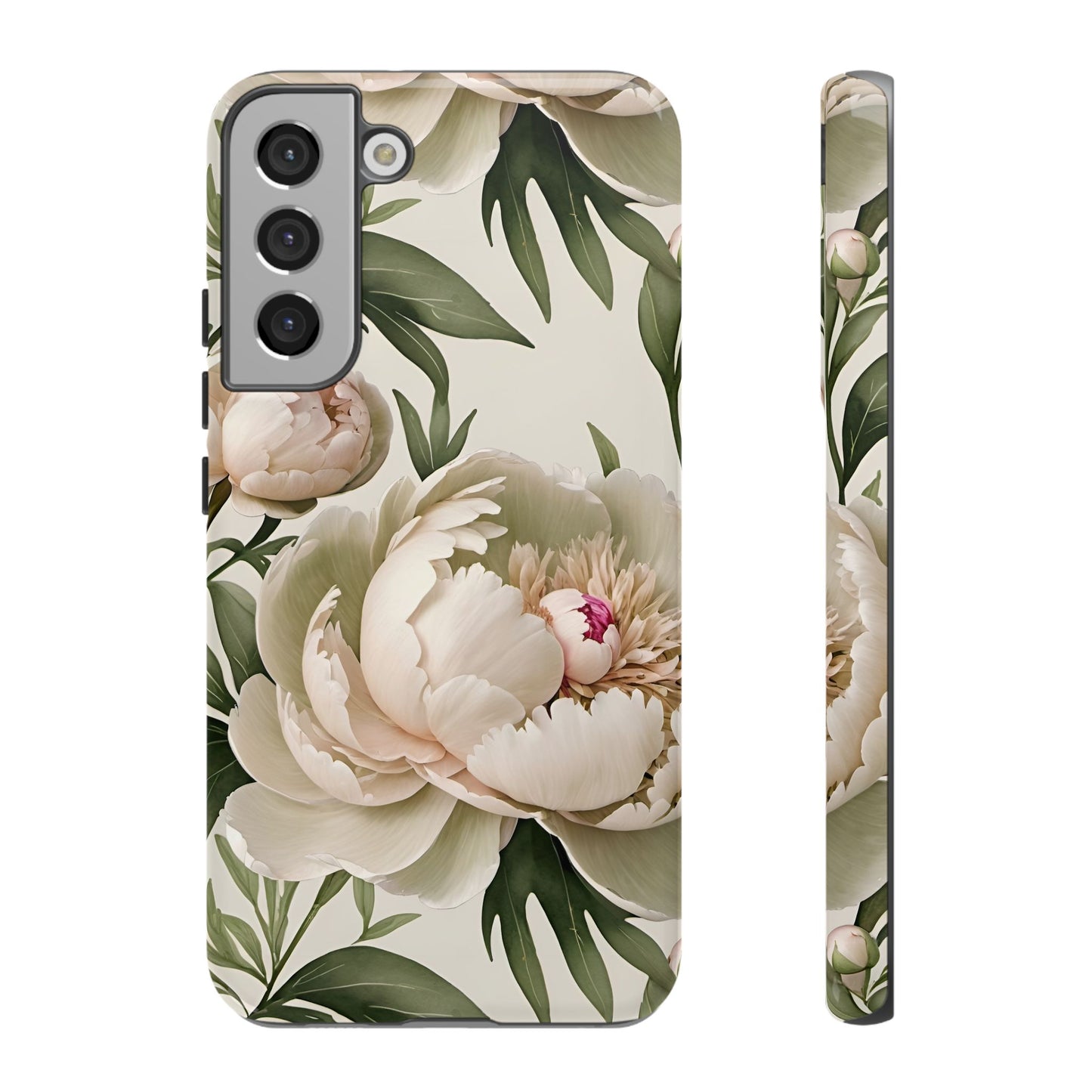 Watercolor Large Peonies Tough Cases