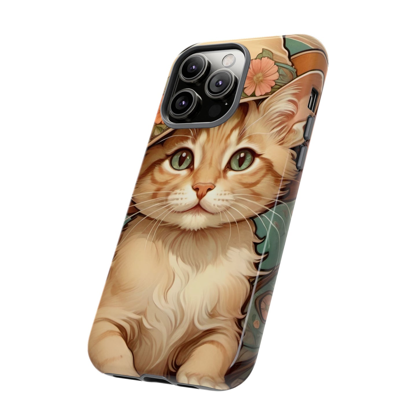Alphonse Mucha Tough Phone Cases (A kitten)