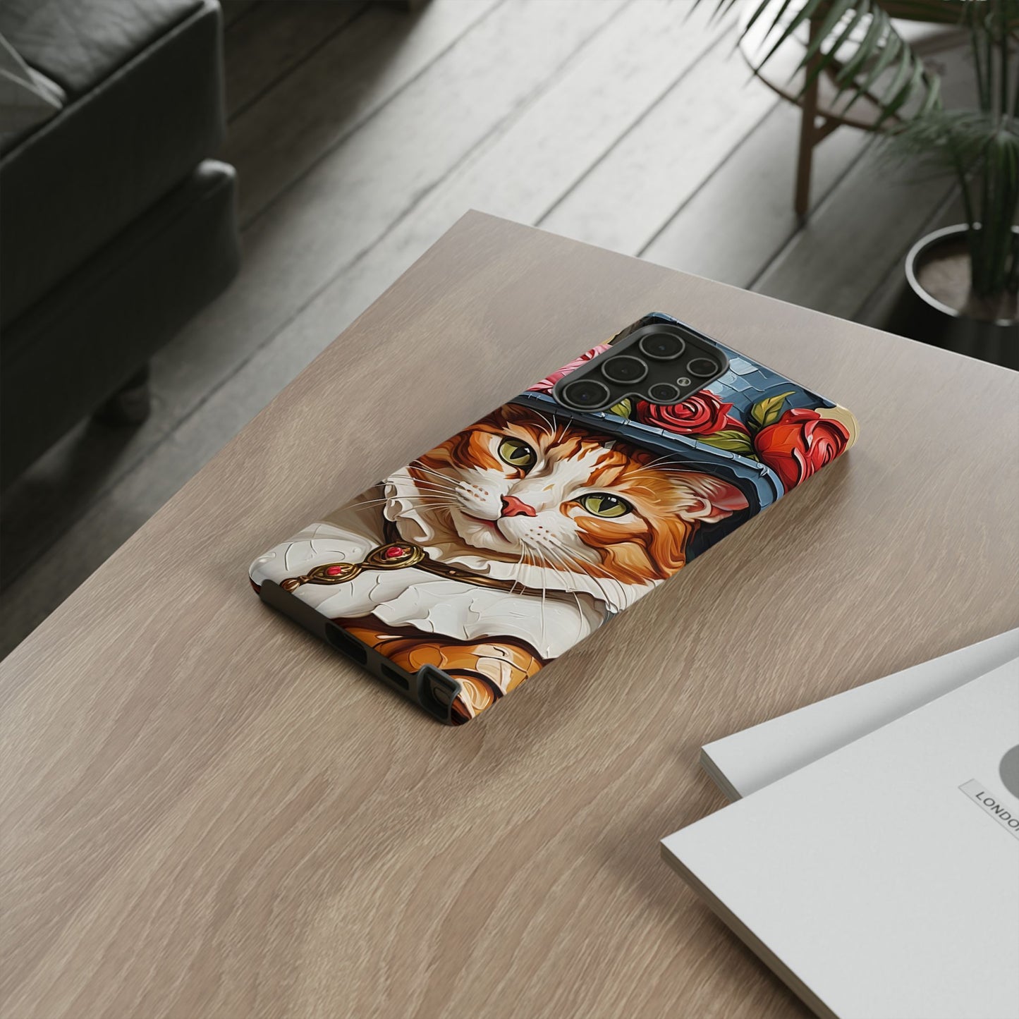 Oil Painting Cat Tough Phone Cases (A Gentleman)