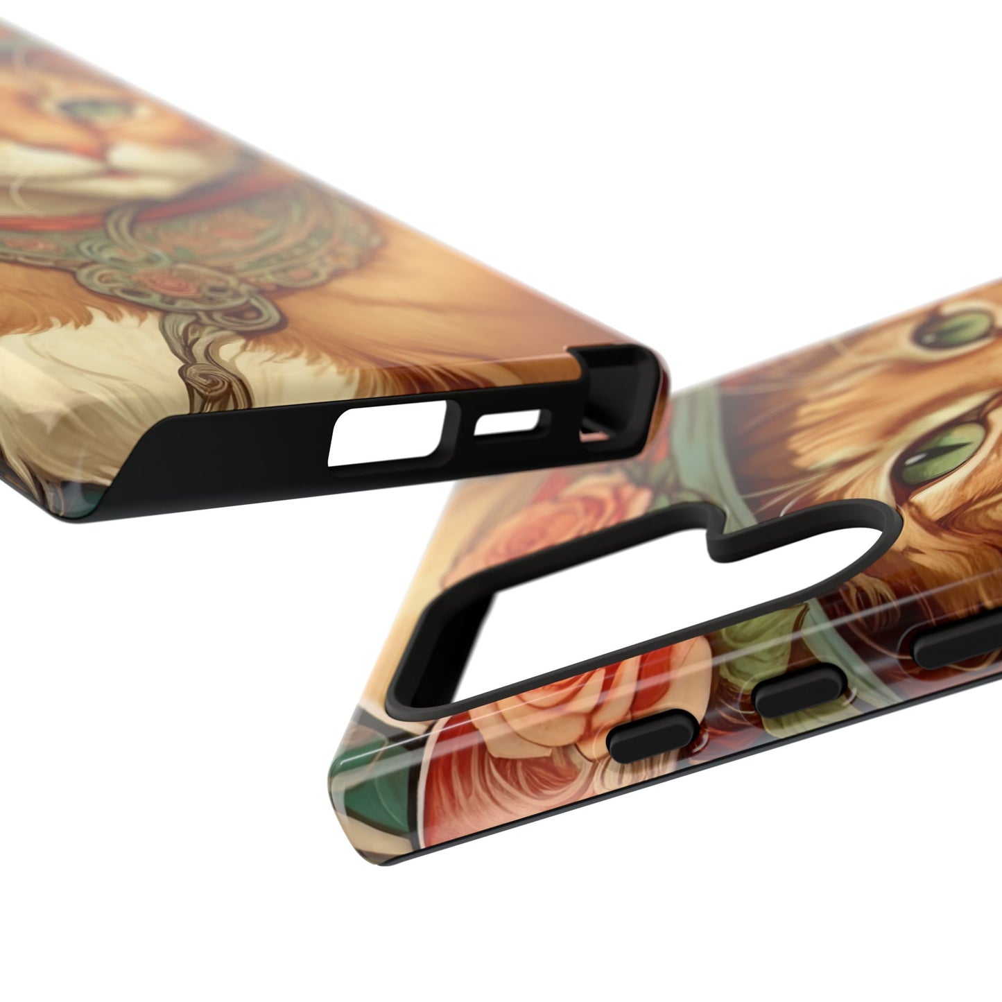 Alphonse Mucha Tough Phone Cases (A lady cat 2)