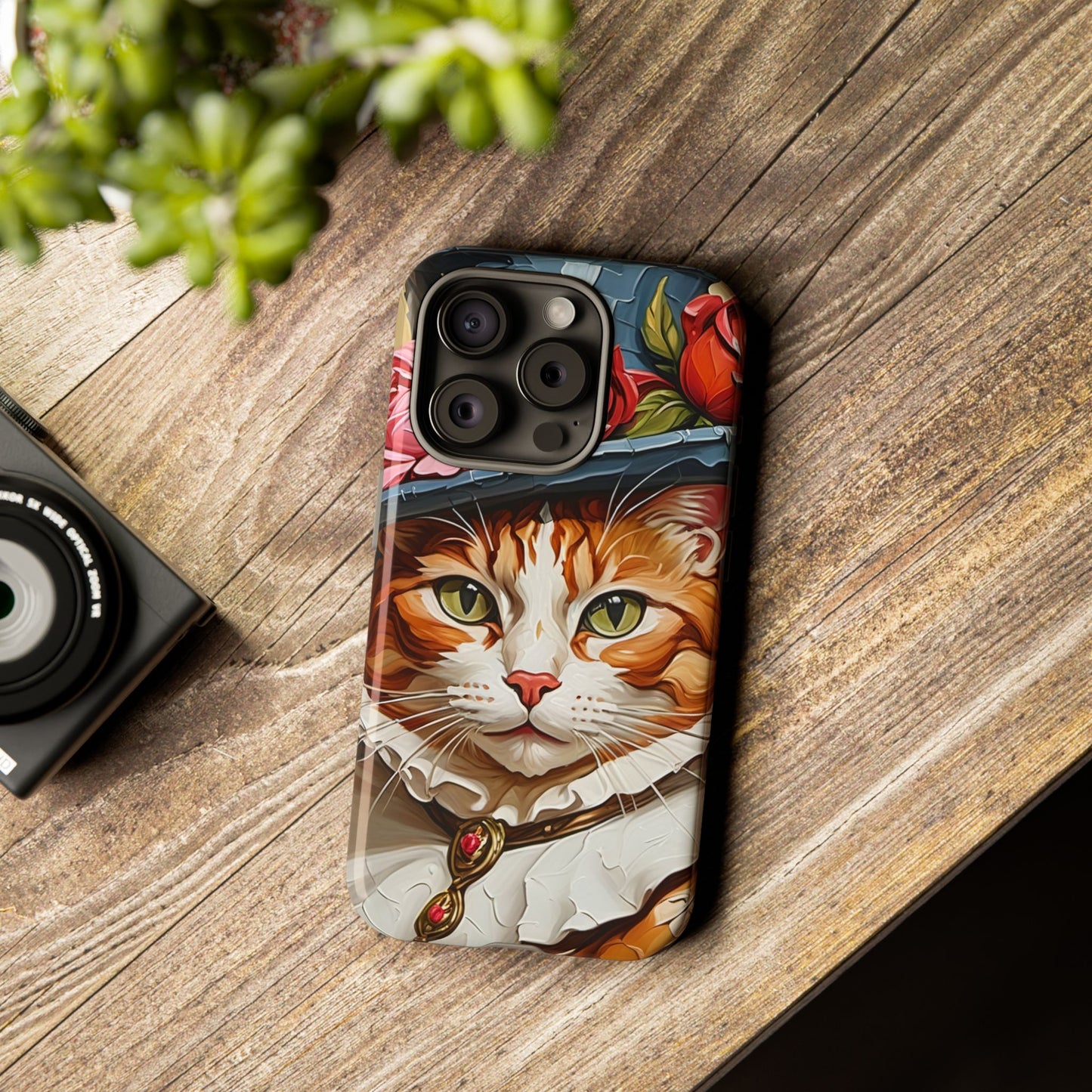 Oil Painting Cat Tough Phone Cases (A Gentleman)