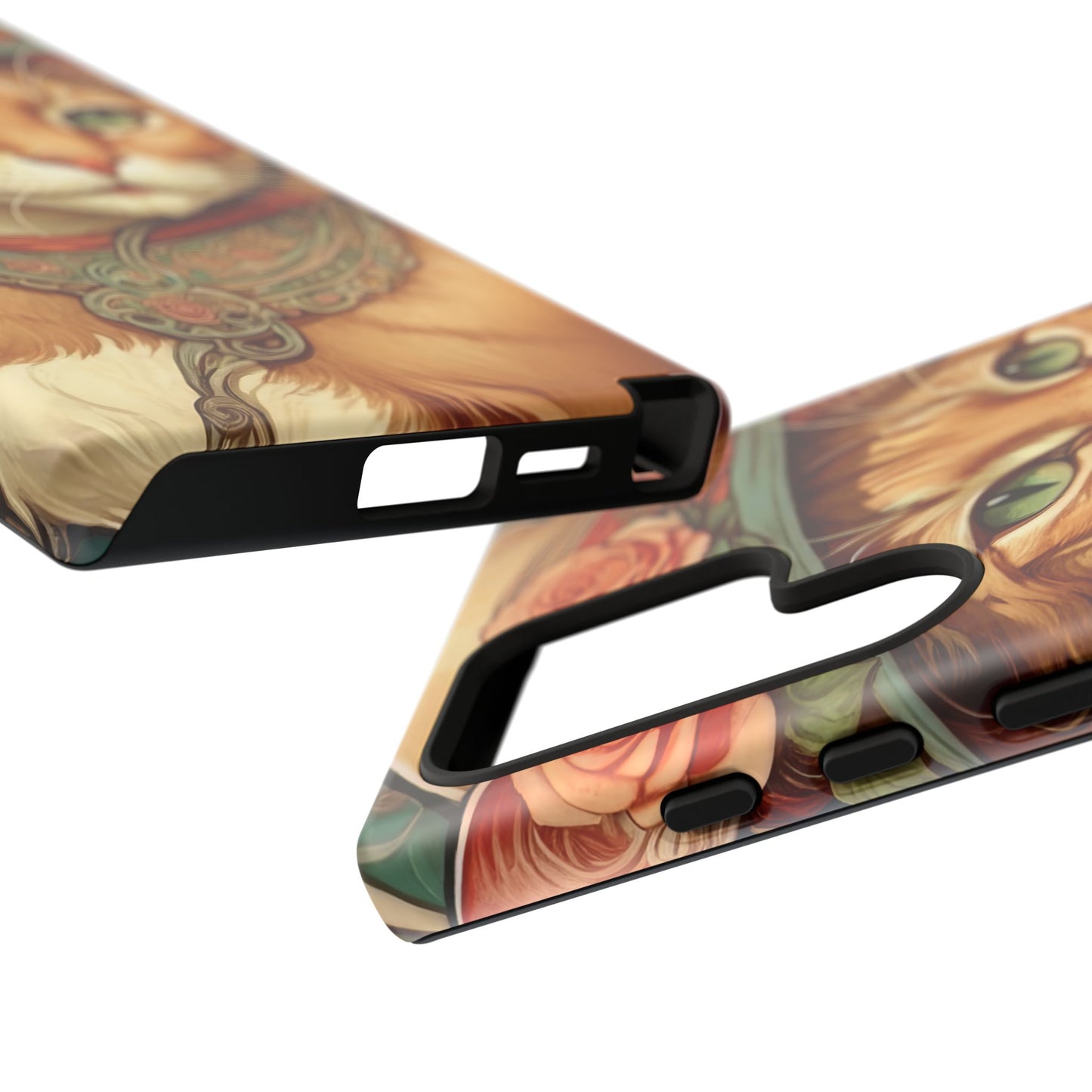Alphonse Mucha Tough Phone Cases (A lady cat 2)