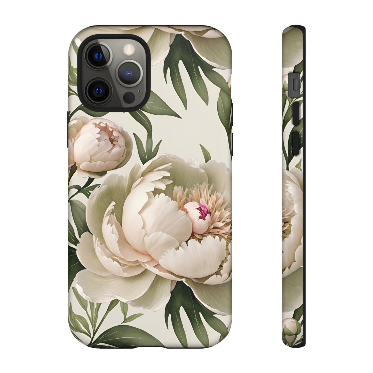 Watercolor Large Peonies Tough Cases