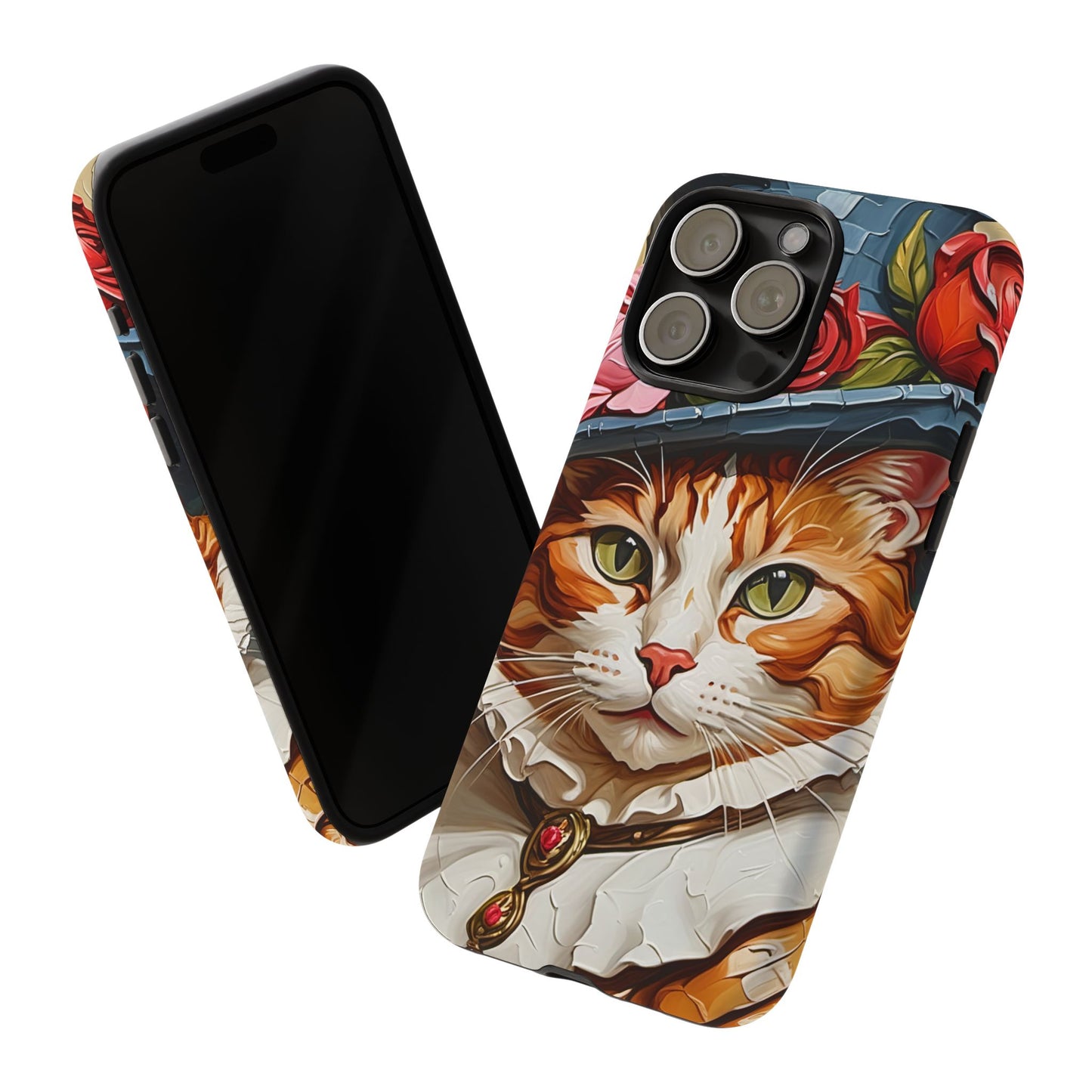 Oil Painting Cat Tough Phone Cases (A Gentleman)